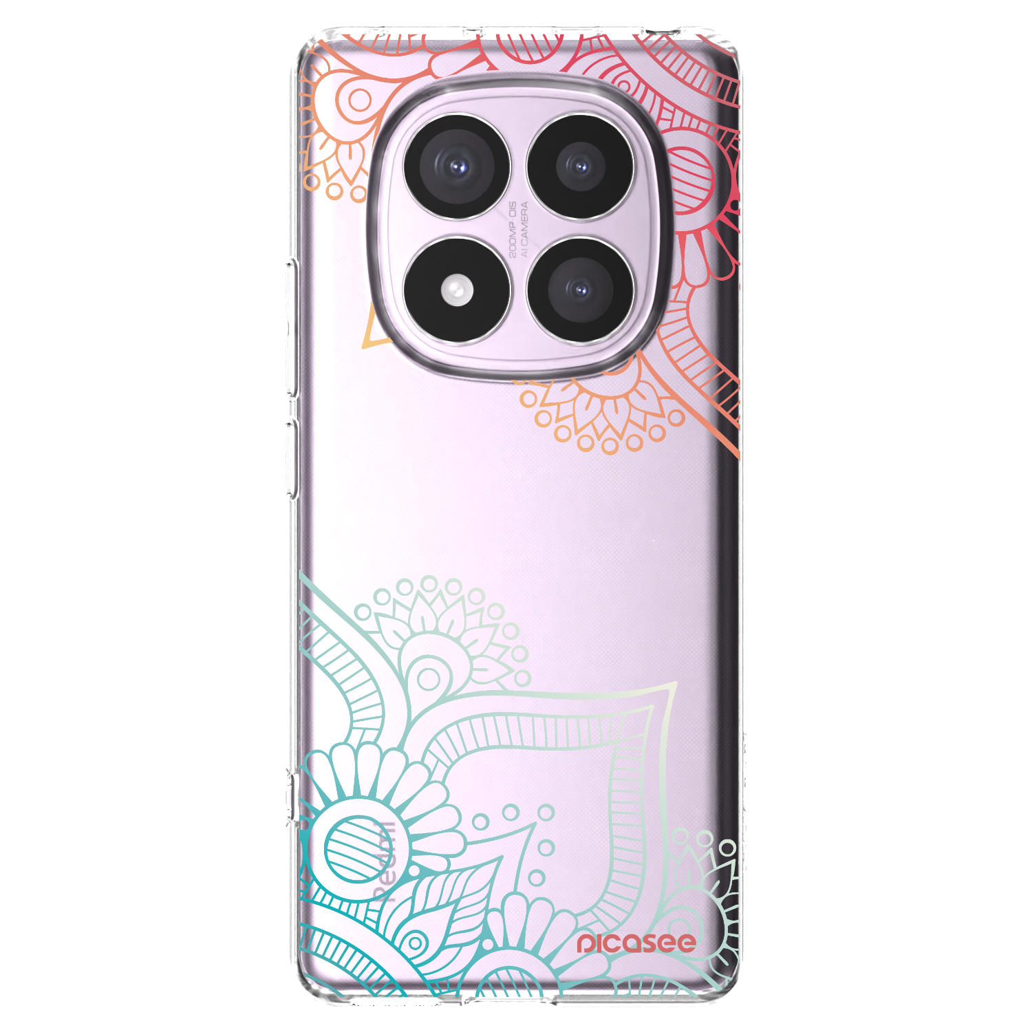 Picasee silikonska prozirna maskica za Xiaomi Redmi Note 14 Pro 4G - Flowers pattern
