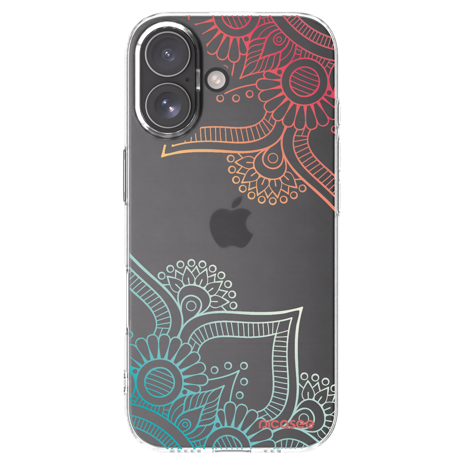 Picasee silikonska prozirna maskica za Apple iPhone 17 - Flowers pattern