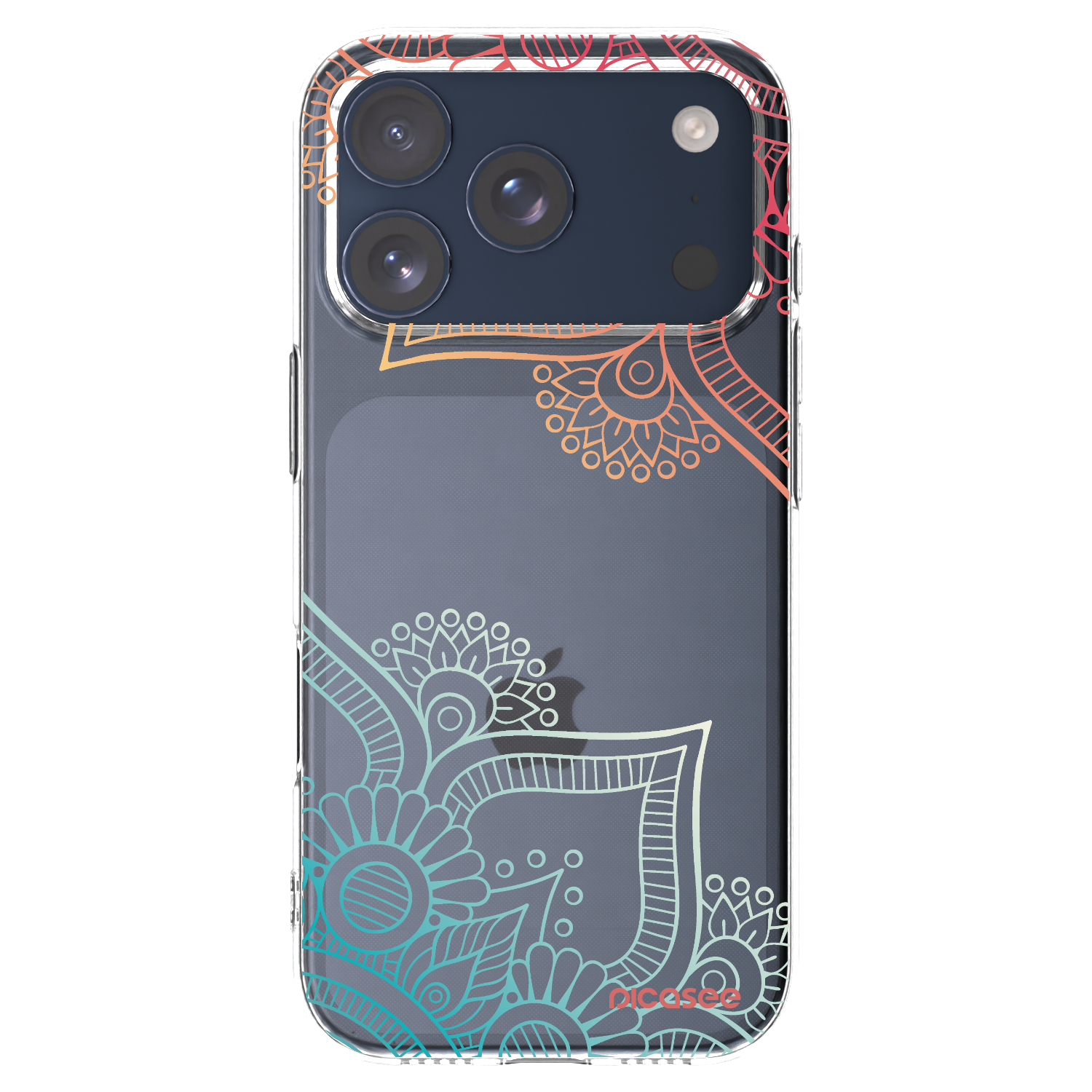 Picasee silikonska prozirna maskica za Apple iPhone 17 Pro - Flowers pattern