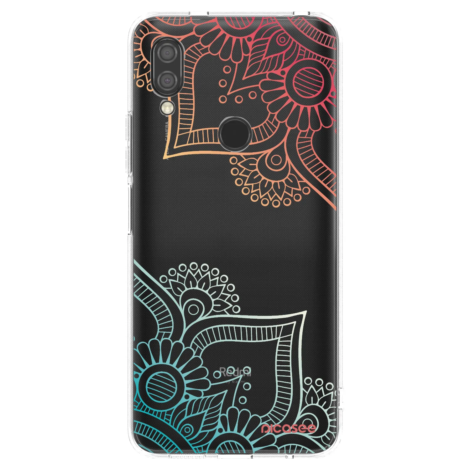 Picasee silikonska prozirna maskica za Xiaomi Redmi 7 - Flowers pattern