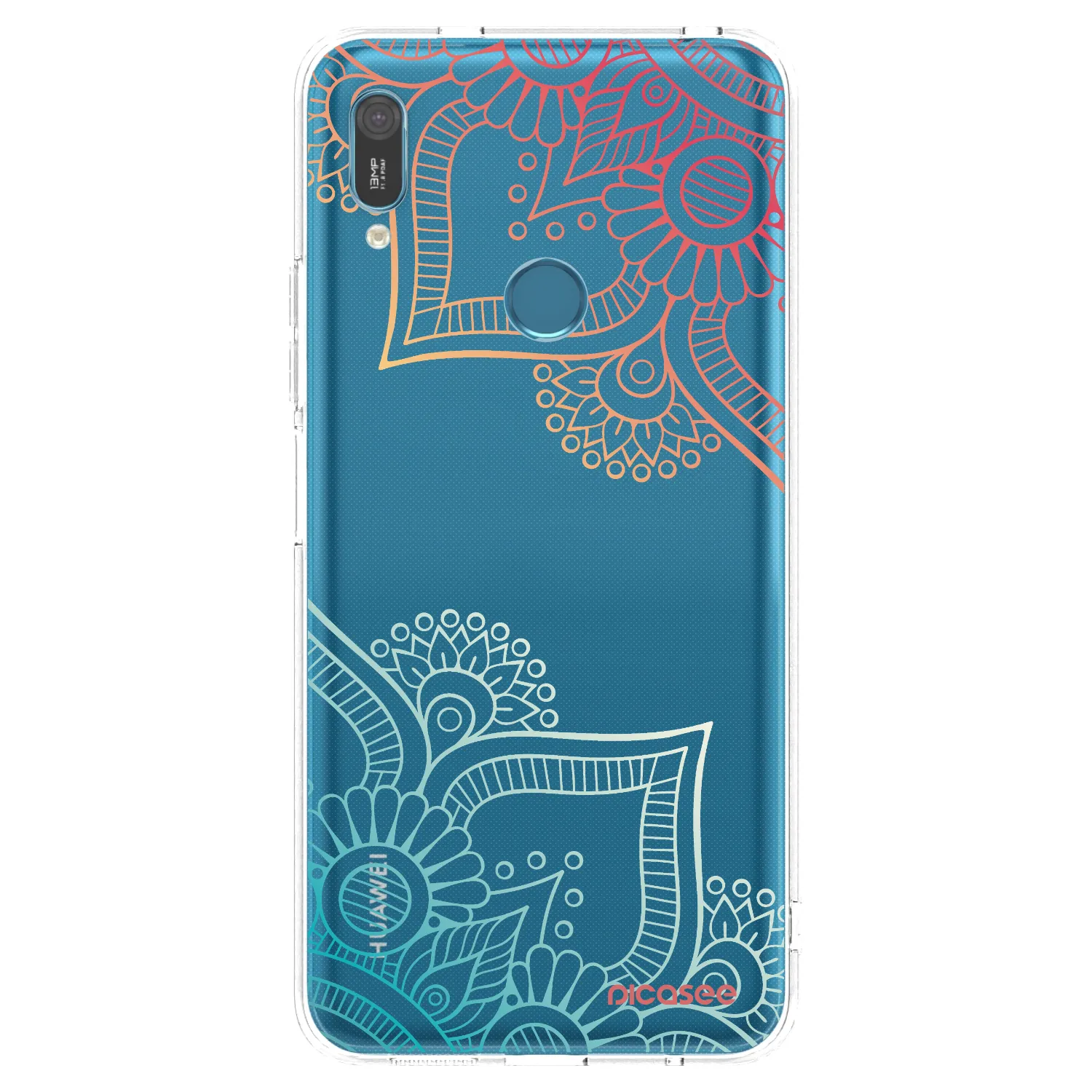 Picasee silikonska prozirna maskica za Huawei Y6 2019 - Flowers pattern