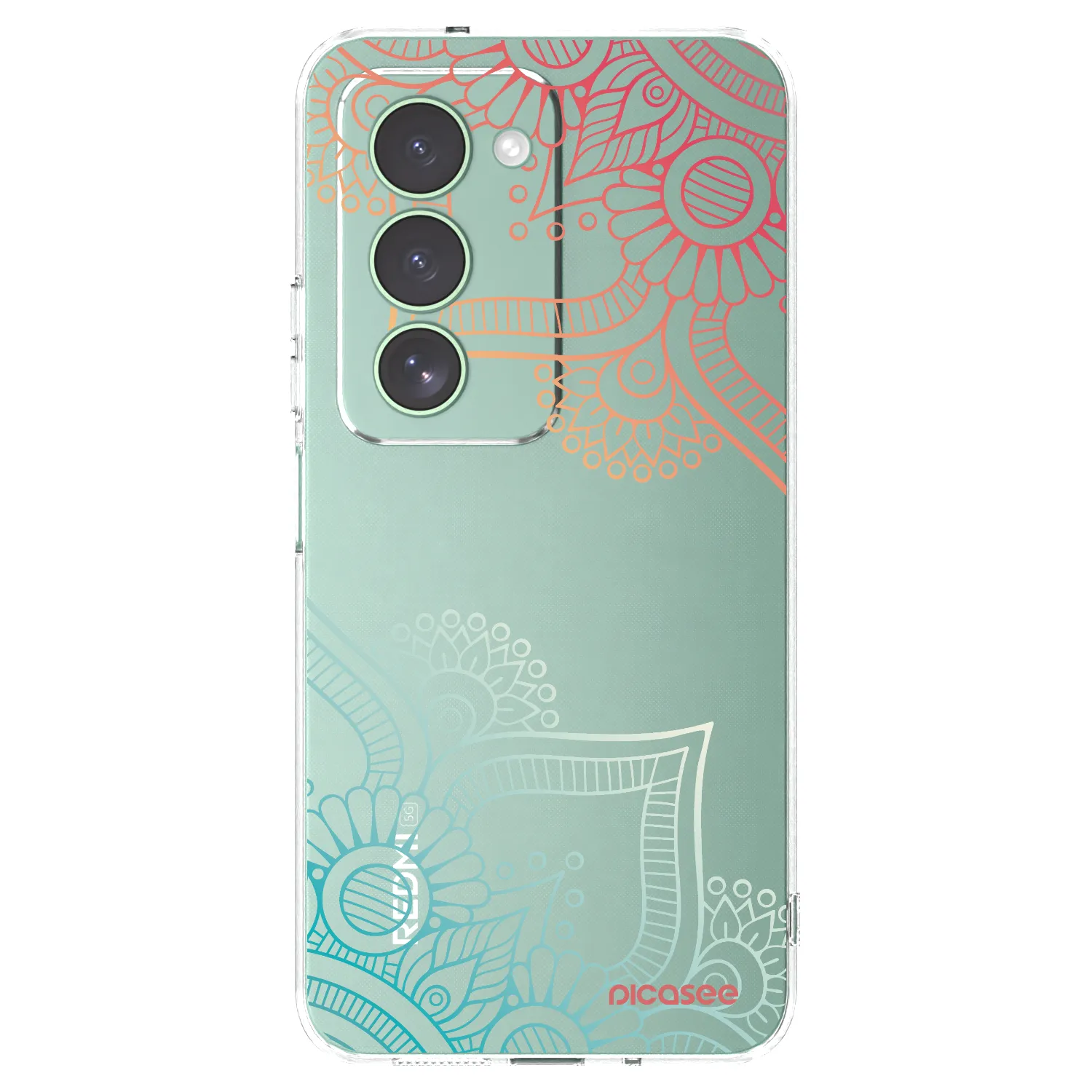 Picasee silikonska prozirna maskica za Xiaomi Redmi 15 5G - Flowers pattern