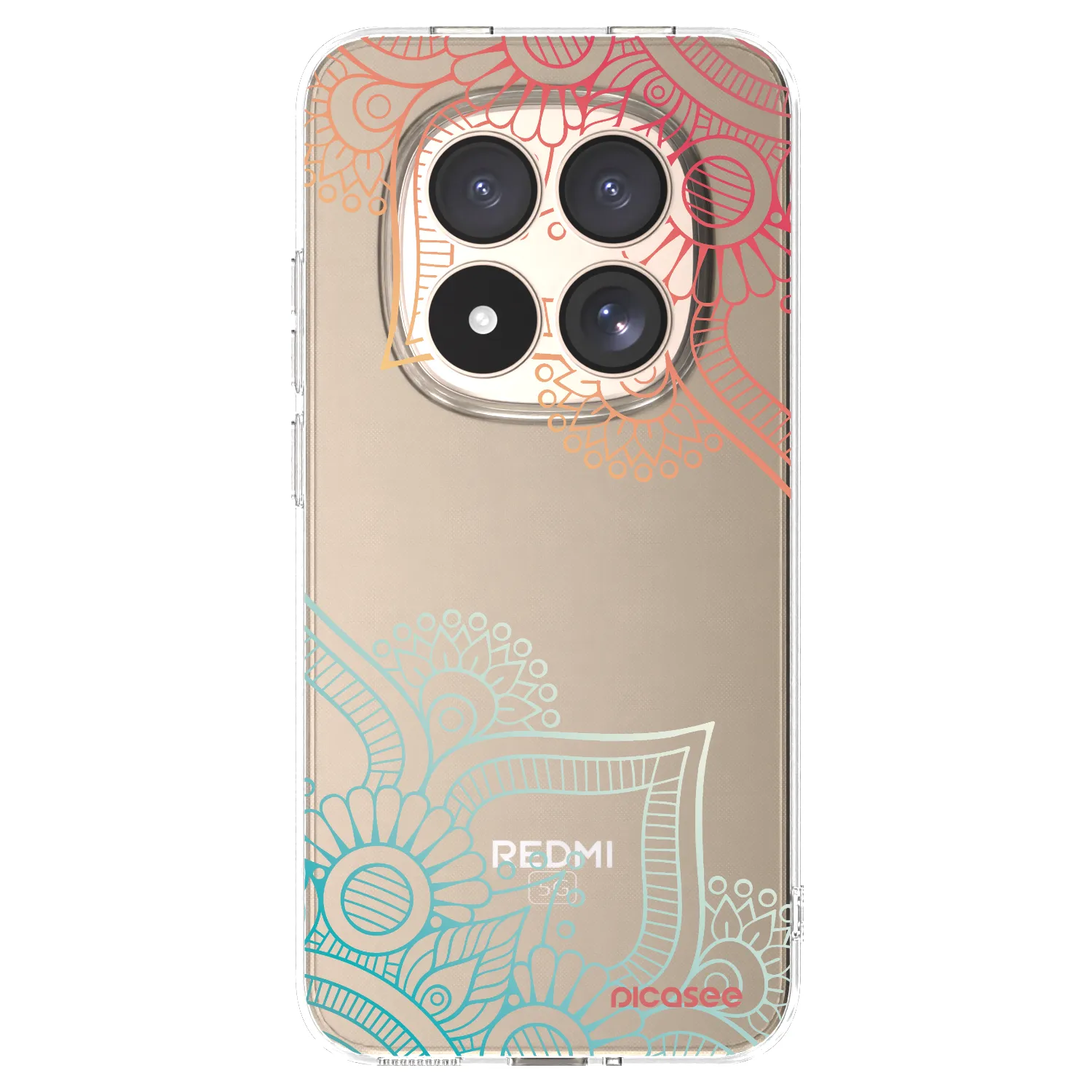 Picasee silikonska prozirna maskica za Xiaomi Redmi Note 15 Pro 4G - Flowers pattern