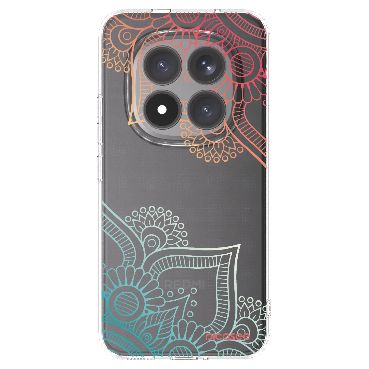 Picasee silikonska prozirna maskica za Xiaomi Redmi Note 15 Pro+ - Flowers pattern