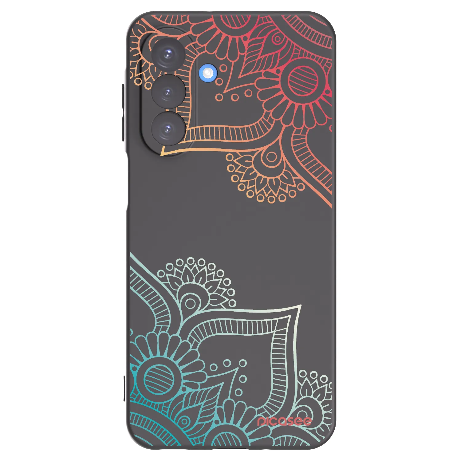 Picasee crna silikonska maskica za Samsung Galaxy A17 5G - Flowers pattern