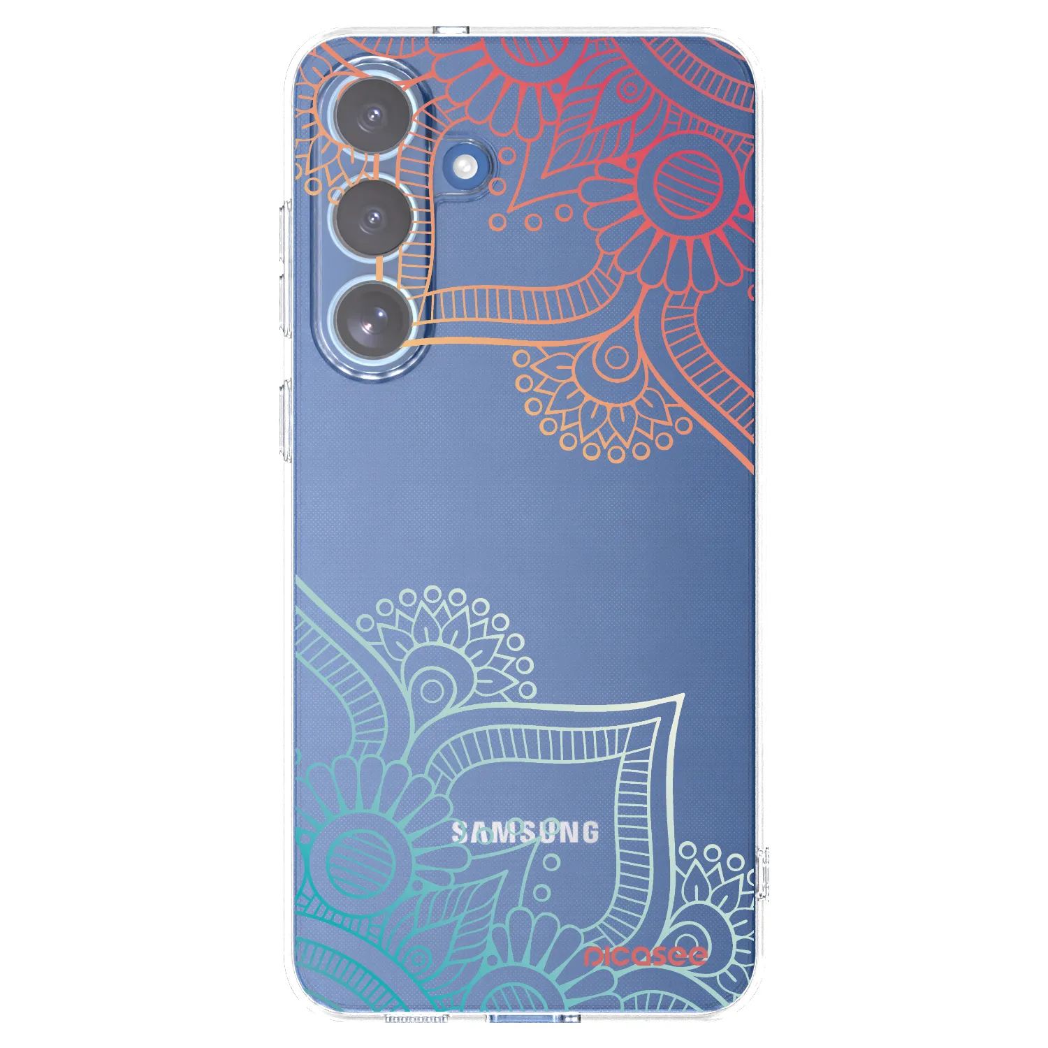 Picasee silikonska prozirna maskica za Samsung Galaxy S25 FE 5G - Flowers pattern