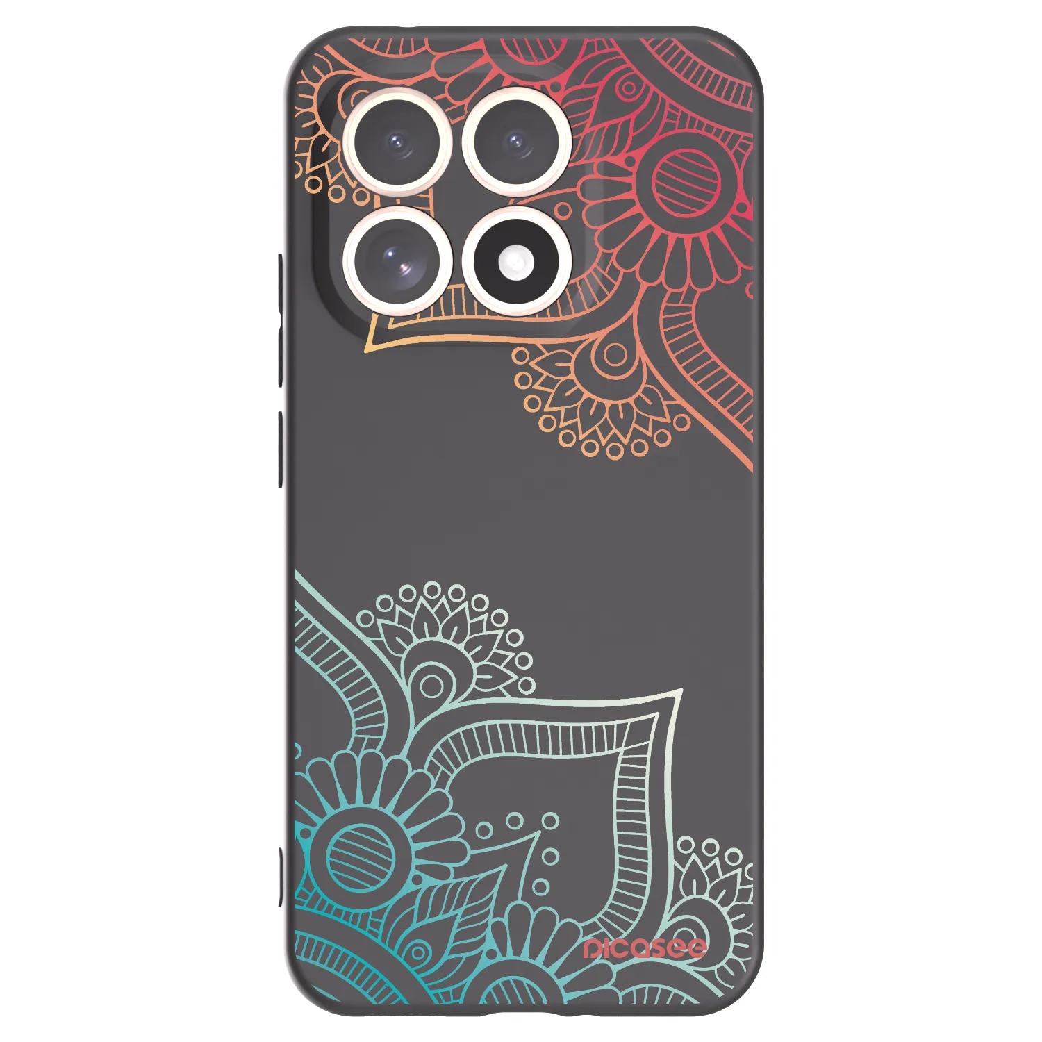 Picasee crna silikonska maskica za Xiaomi 15T - Flowers pattern