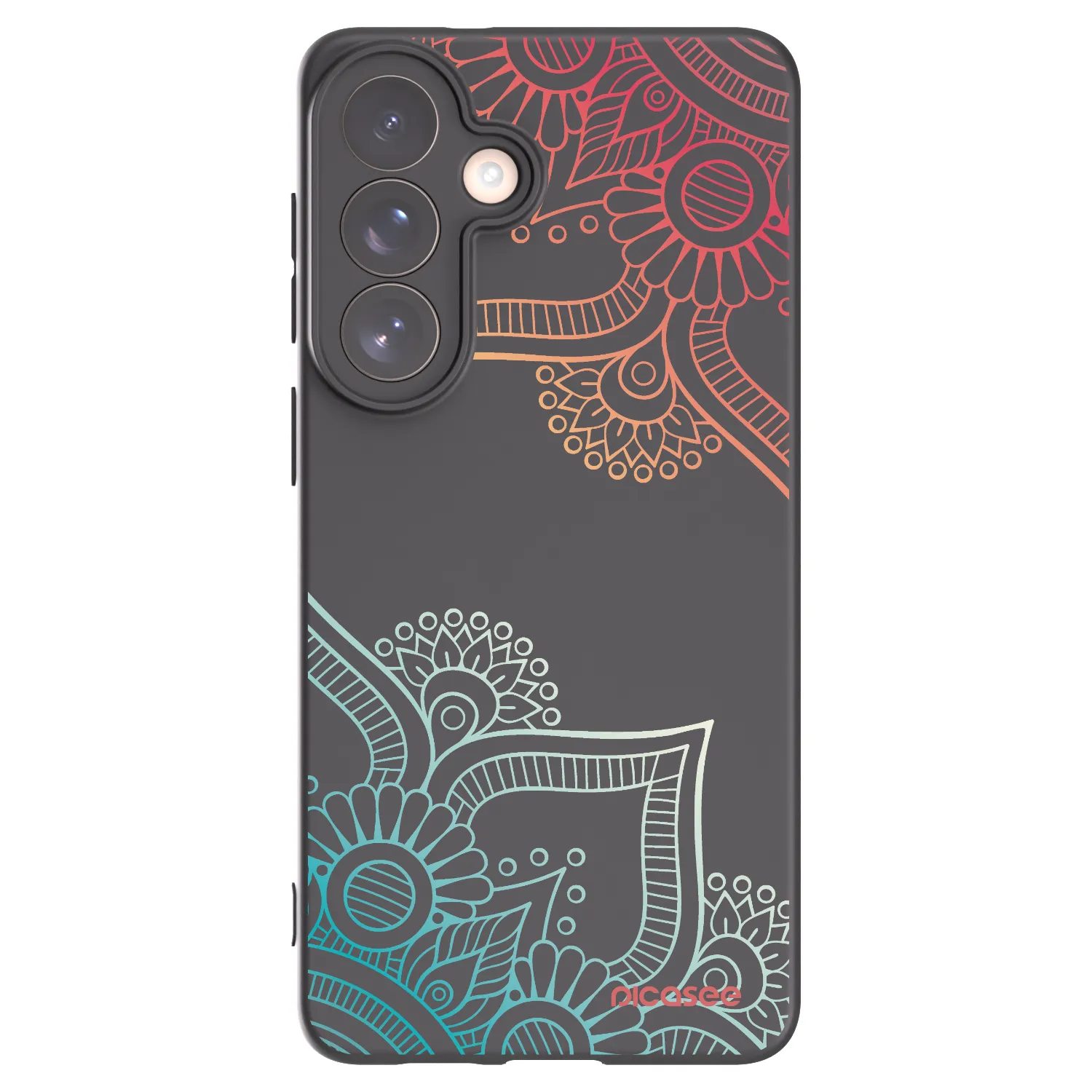 Picasee crna silikonska maskica za Samsung Galaxy S26+ - Flowers pattern