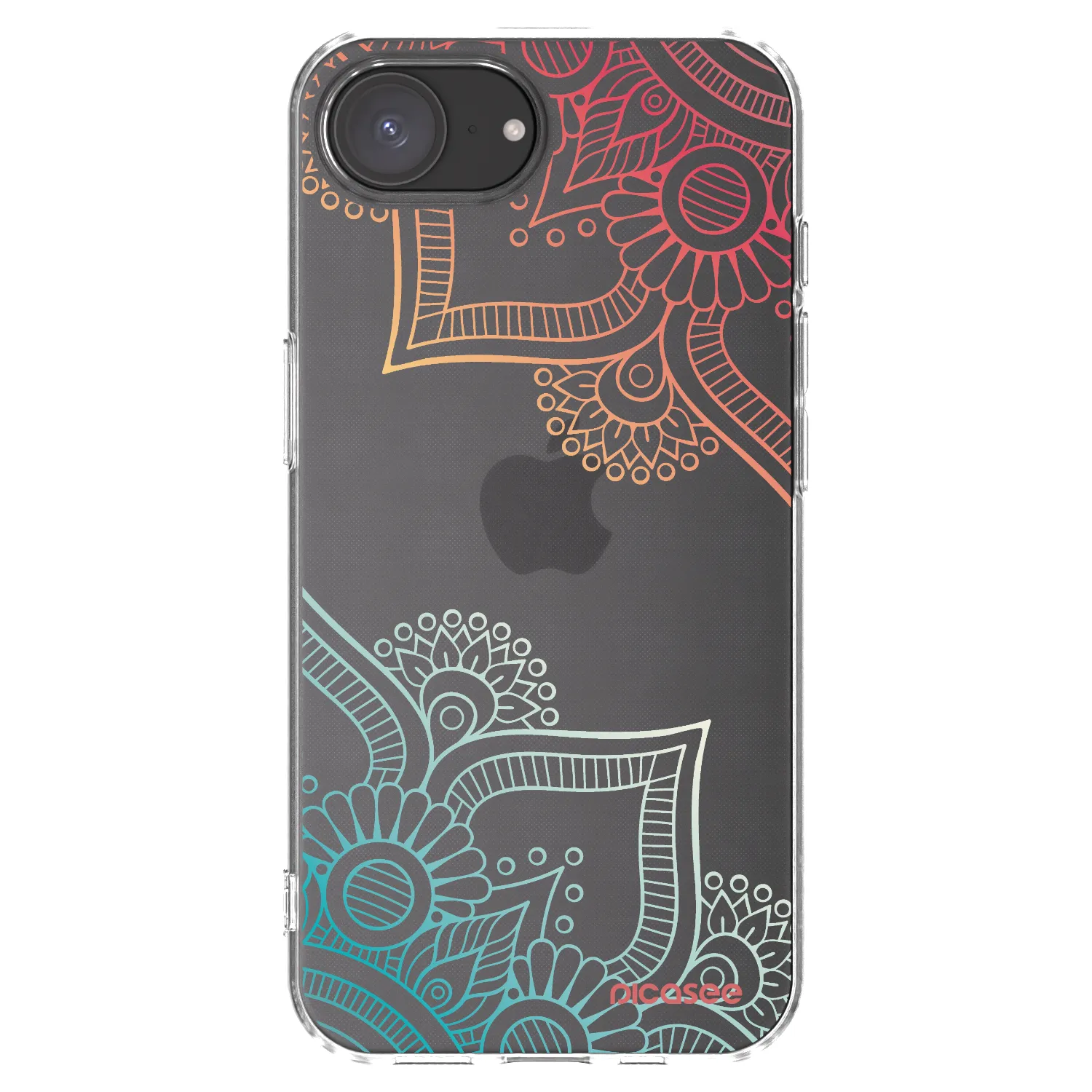 Picasee silikonska prozirna maskica za Apple iPhone 17e - Flowers pattern