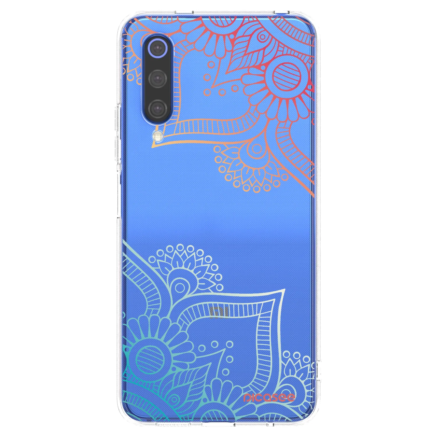 Picasee silikonska prozirna maskica za Xiaomi Mi 9 SE - Flowers pattern