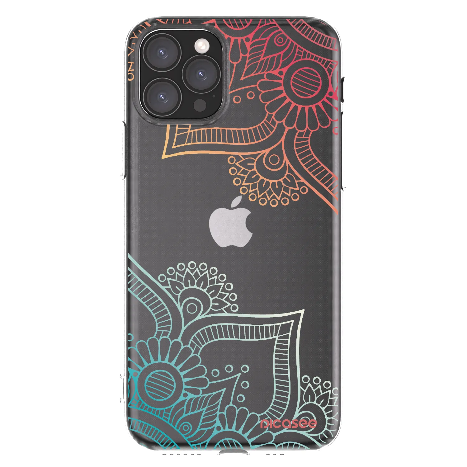 Picasee silikonska prozirna maskica za Apple iPhone 11 Pro - Flowers pattern