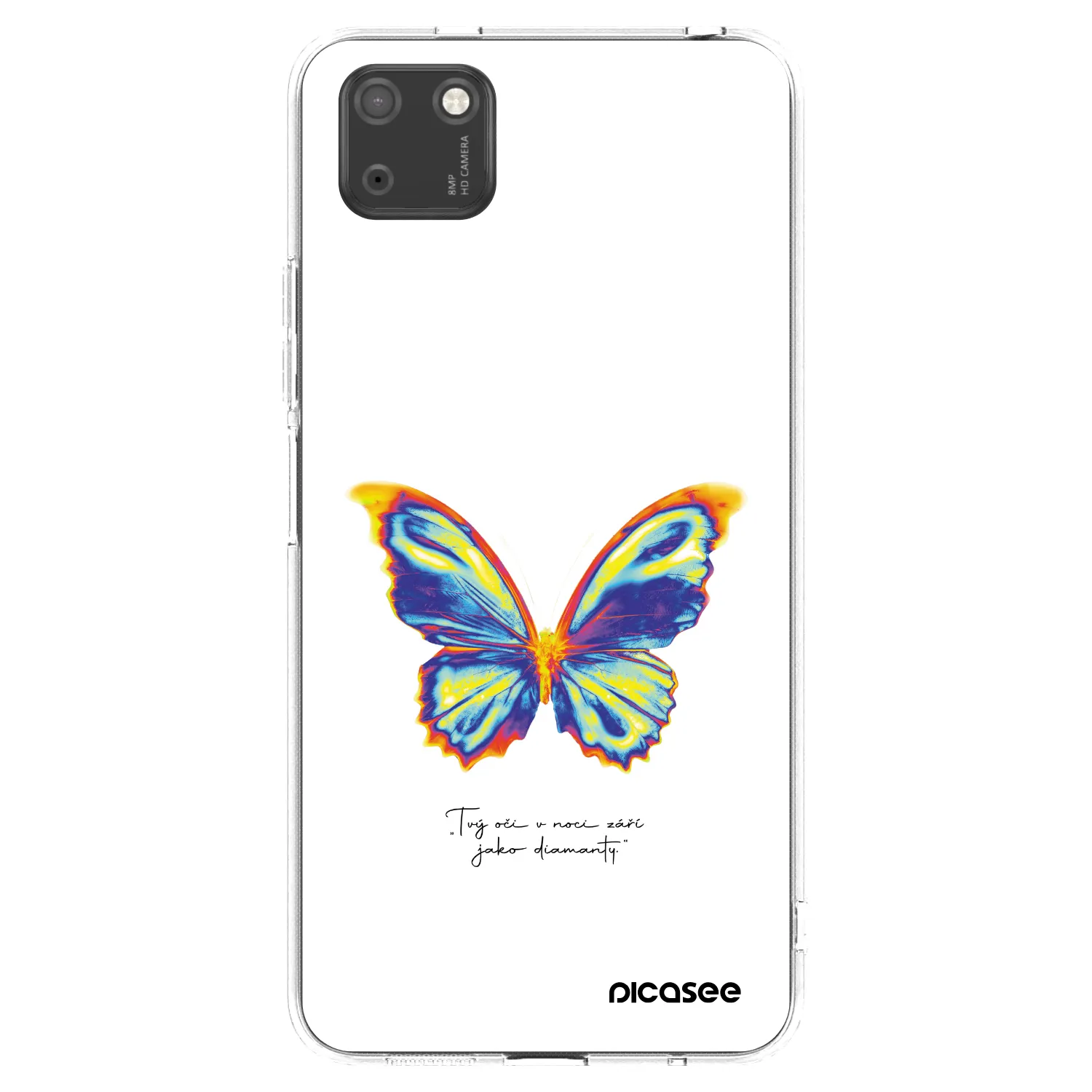 Picasee silikonska prozirna maskica za Huawei Y5P - Diamanty White