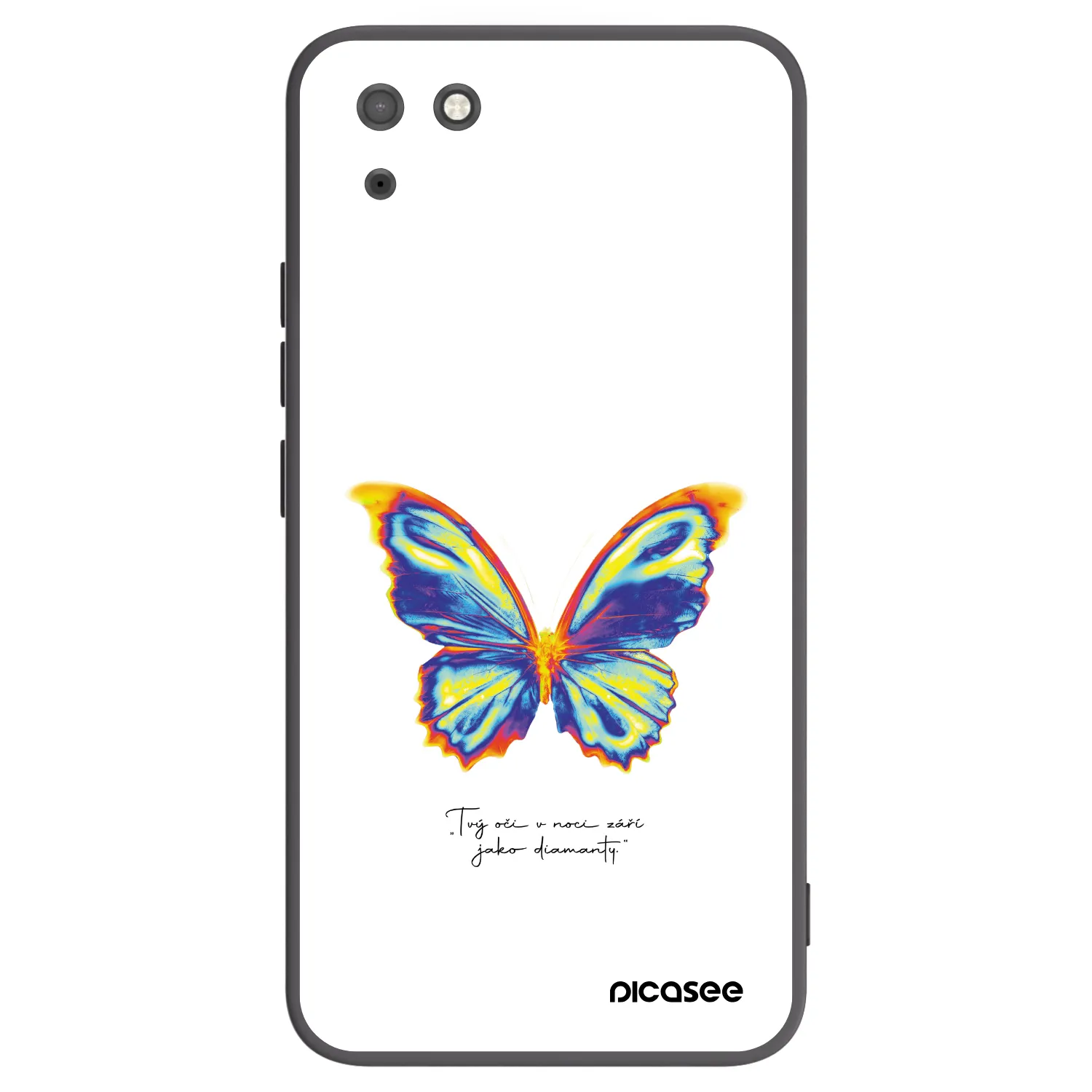 Picasee crna silikonska maskica za Huawei Y5P - Diamanty White