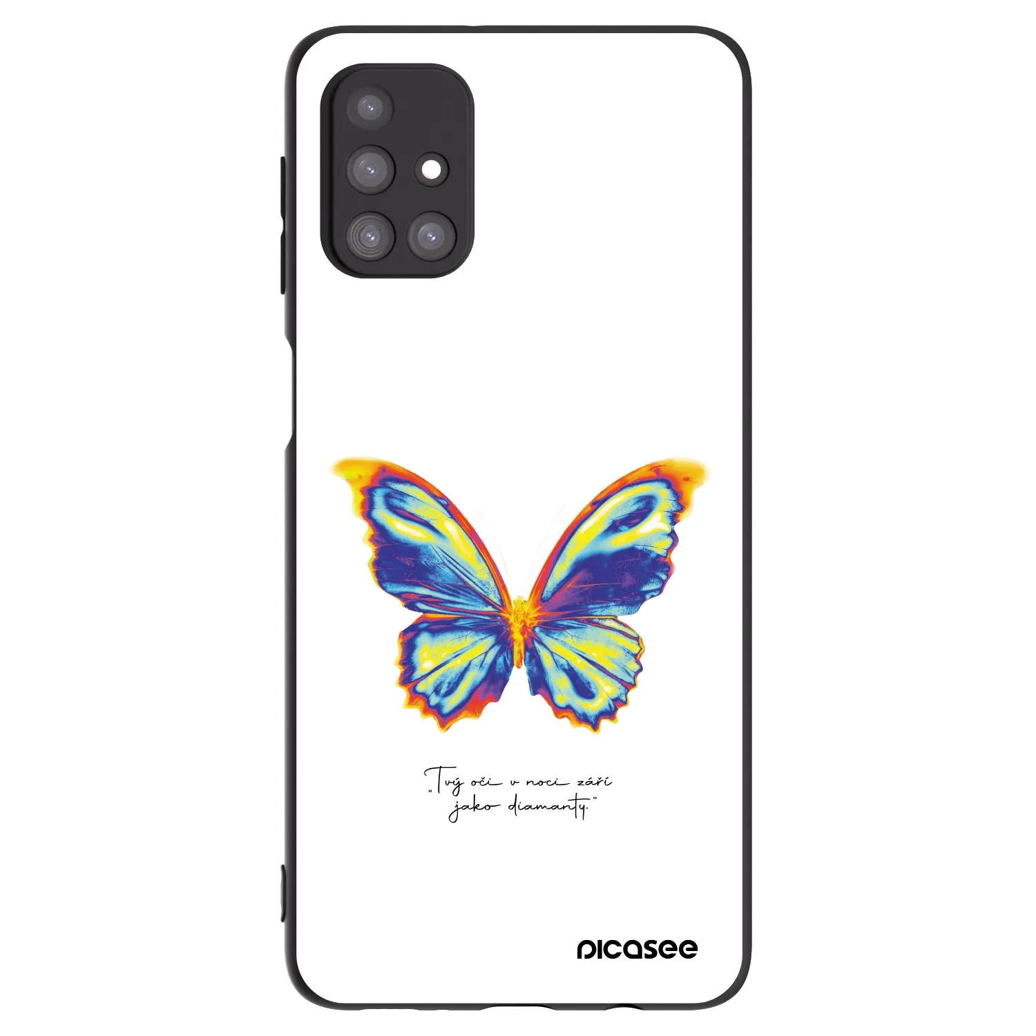 Picasee crna silikonska maskica za Samsung Galaxy M31s - Diamanty White