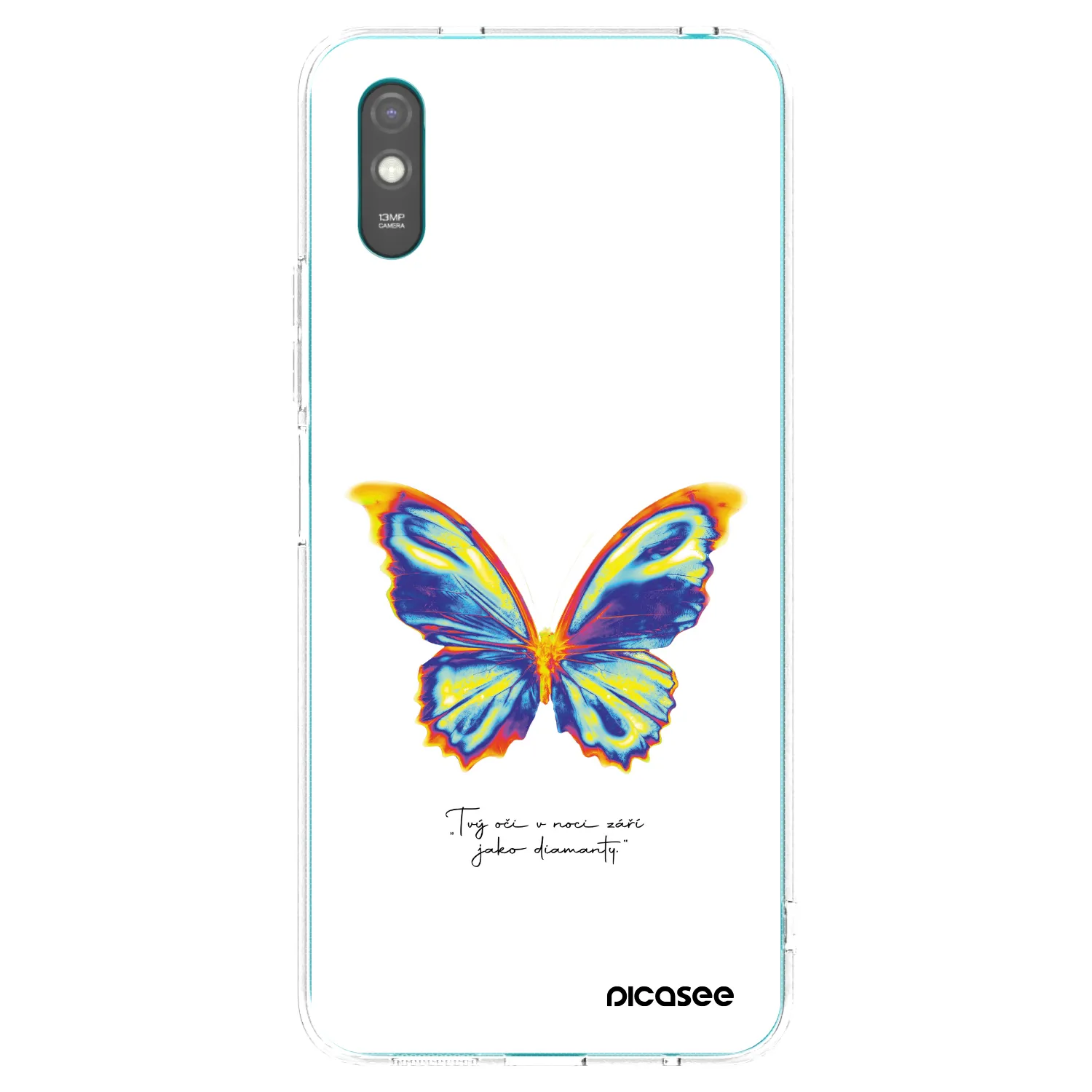 Picasee silikonska prozirna maskica za Xiaomi Redmi 9A - Diamanty White