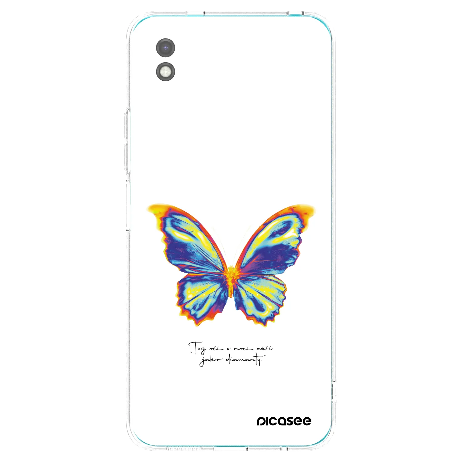 Picasee crna silikonska maskica za Xiaomi Redmi 9A - Diamanty White