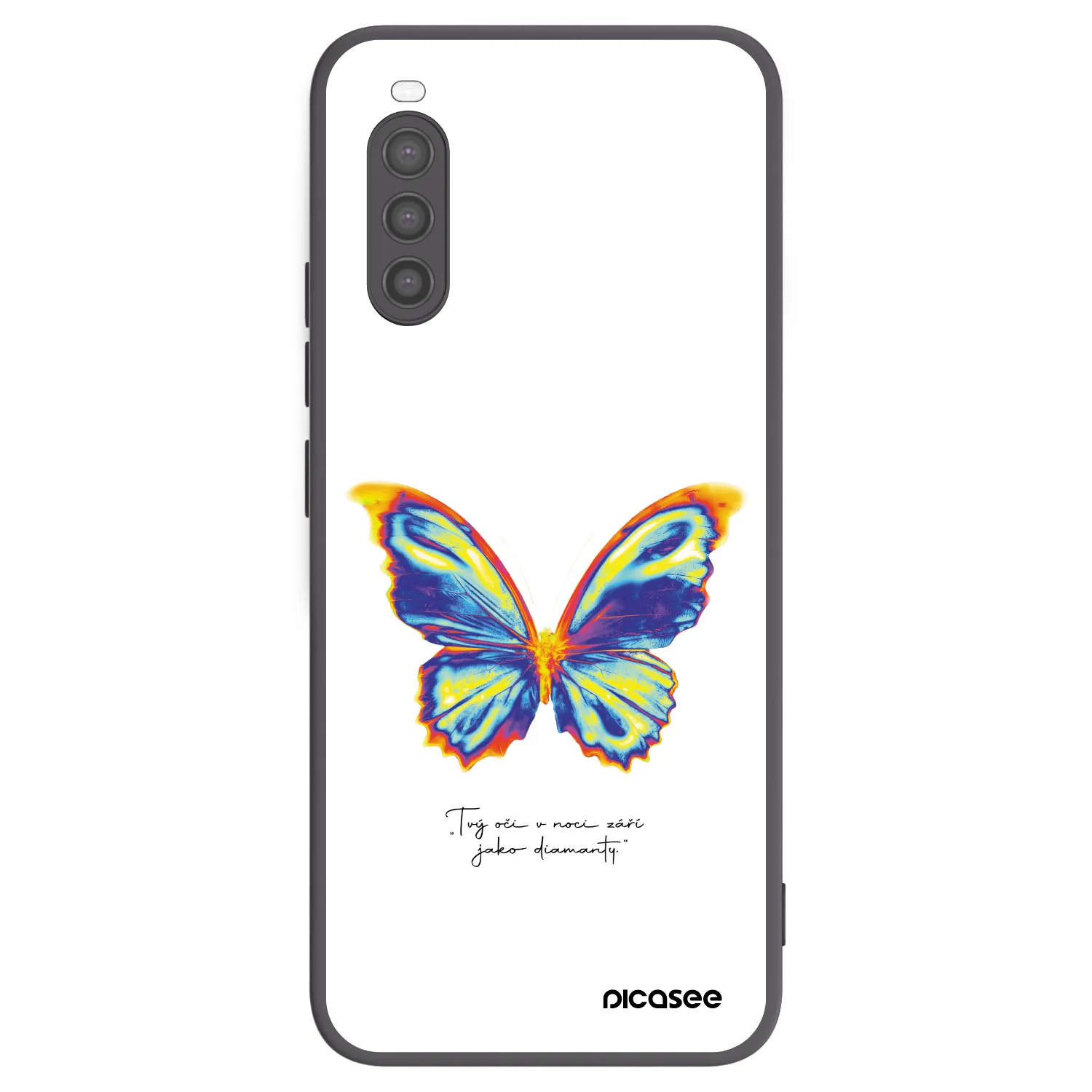 Picasee crna silikonska maskica za Sony Xperia 10 II - Diamanty White