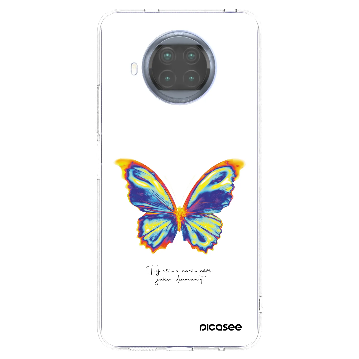 Picasee silikonska prozirna maskica za Xiaomi Mi 10T Lite - Diamanty White