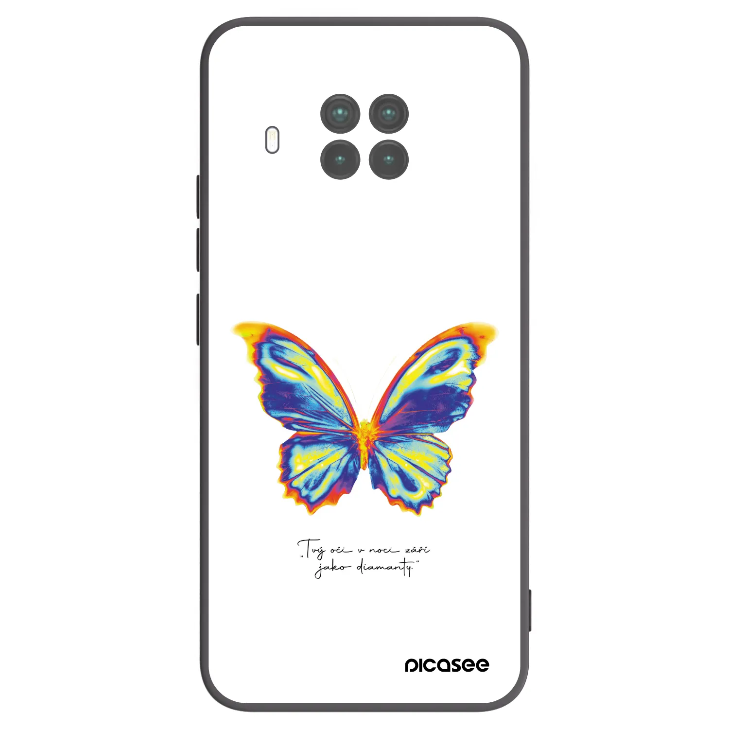 Picasee crna silikonska maskica za Xiaomi Mi 10T Lite - Diamanty White