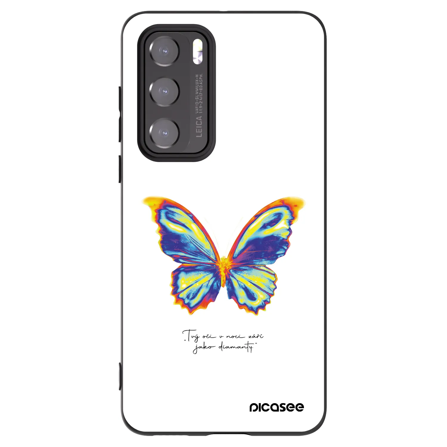 Picasee crna silikonska maskica za Huawei P40 - Diamanty White