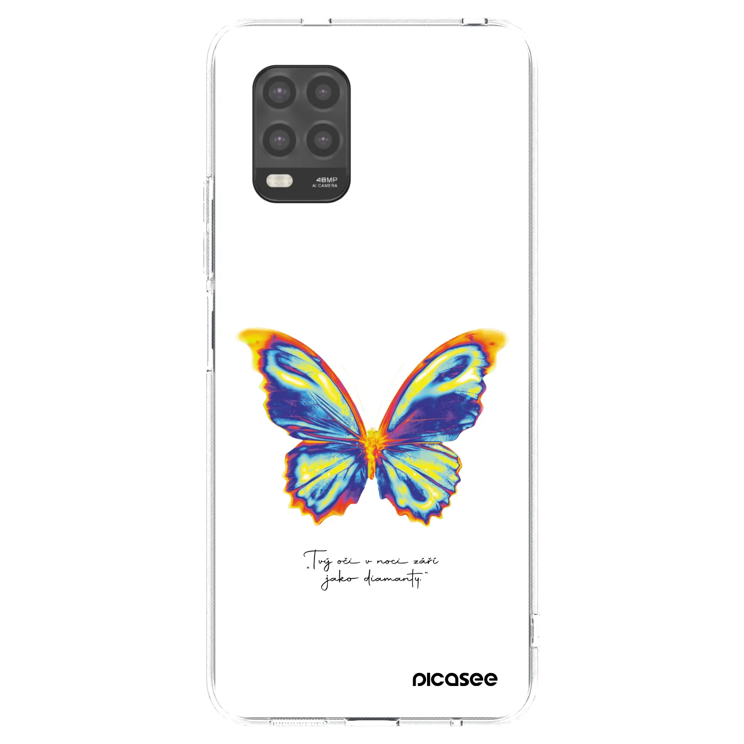 Picasee silikonska prozirna maskica za Xiaomi Mi 10 Lite - Diamanty White