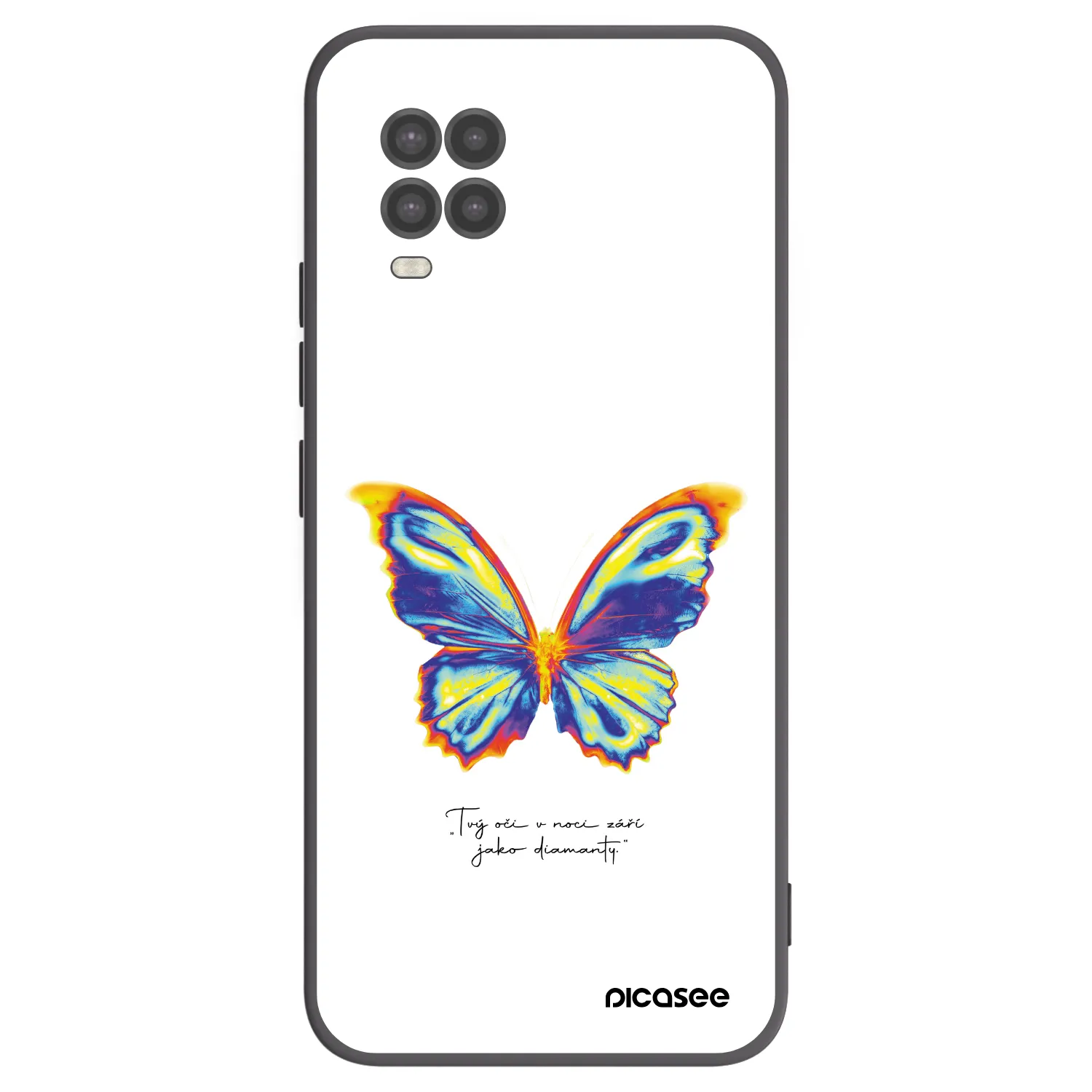 Picasee crna silikonska maskica za Xiaomi Mi 10 Lite - Diamanty White