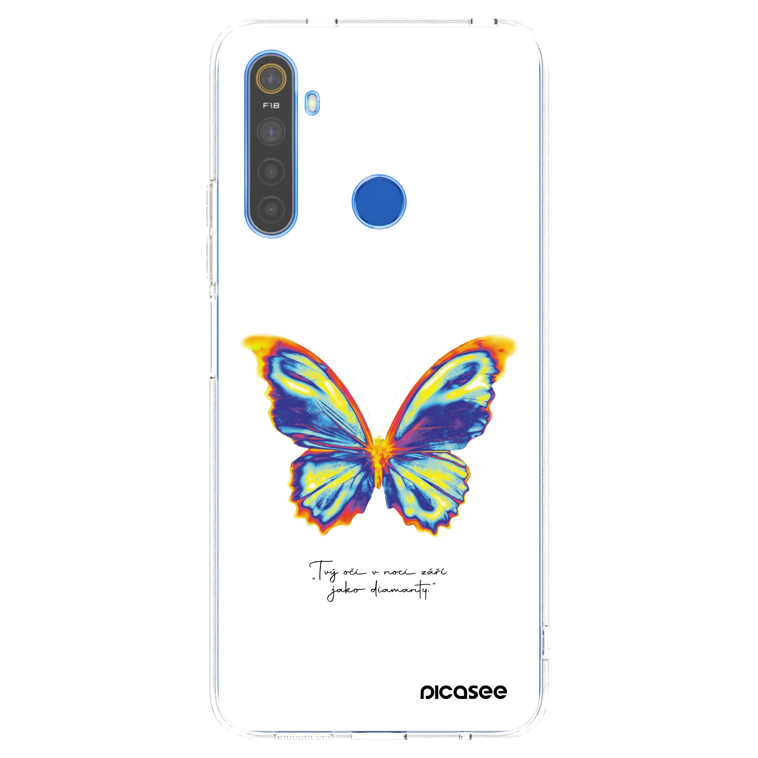 Picasee silikonska prozirna maskica za Realme 5 - Diamanty White