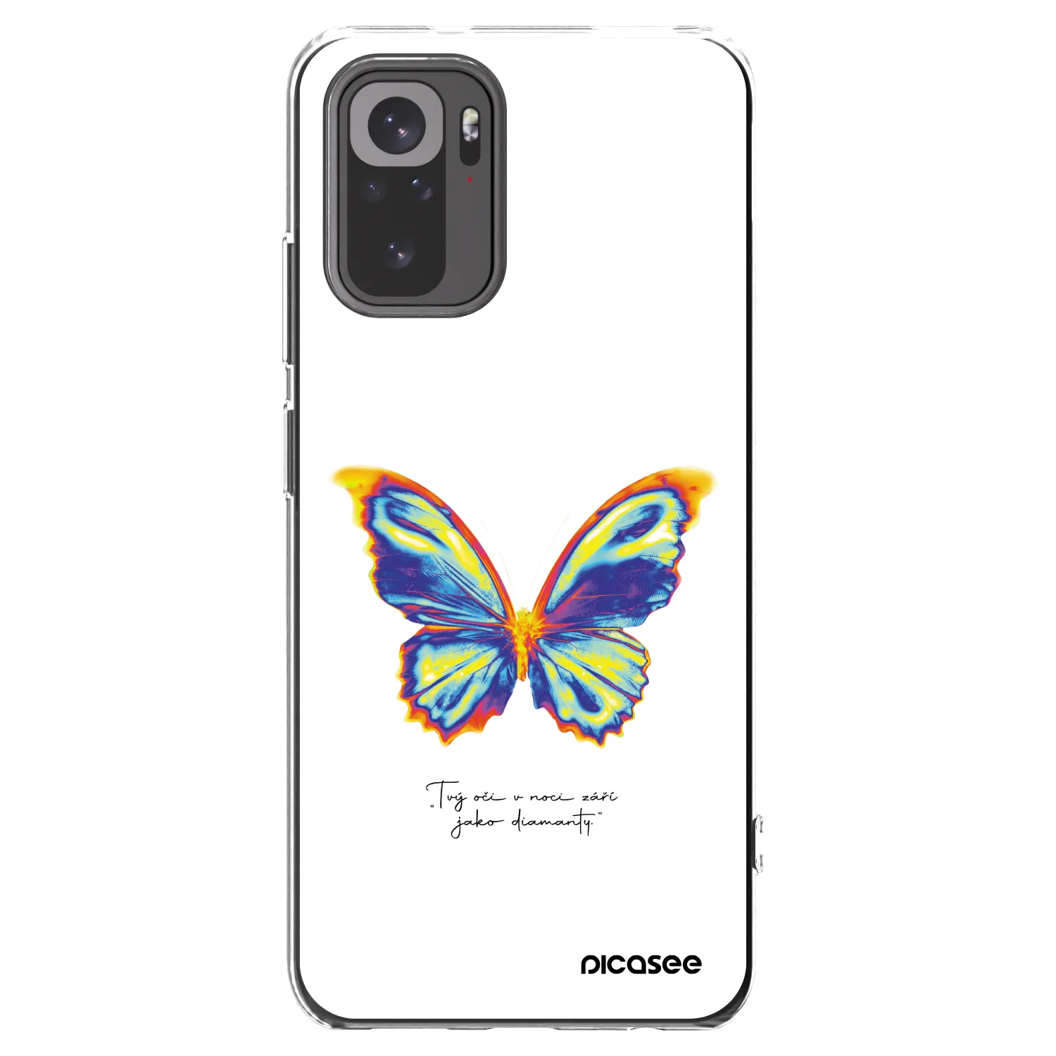 Picasee silikonska prozirna maskica za Xiaomi Redmi Note 10 - Diamanty White