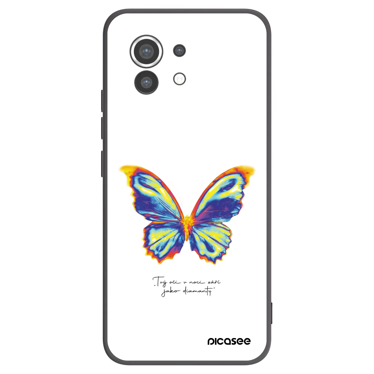 Picasee crna silikonska maskica za Xiaomi Mi 11 - Diamanty White