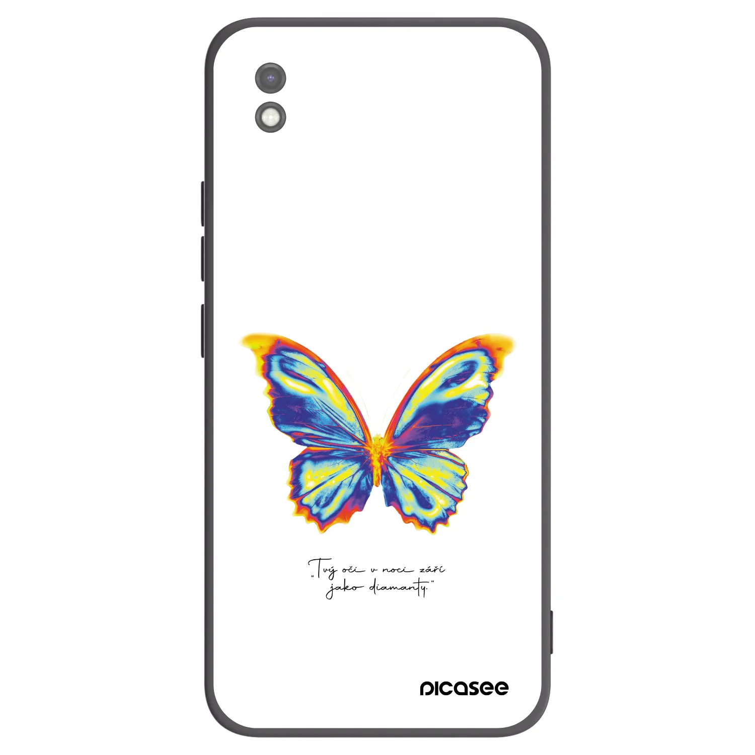 Picasee crna silikonska maskica za Xiaomi Redmi 9AT - Diamanty White