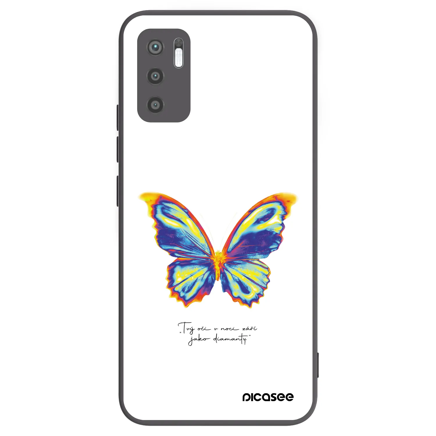 Picasee crna silikonska maskica za Xiaomi Redmi Note 10 5G - Diamanty White