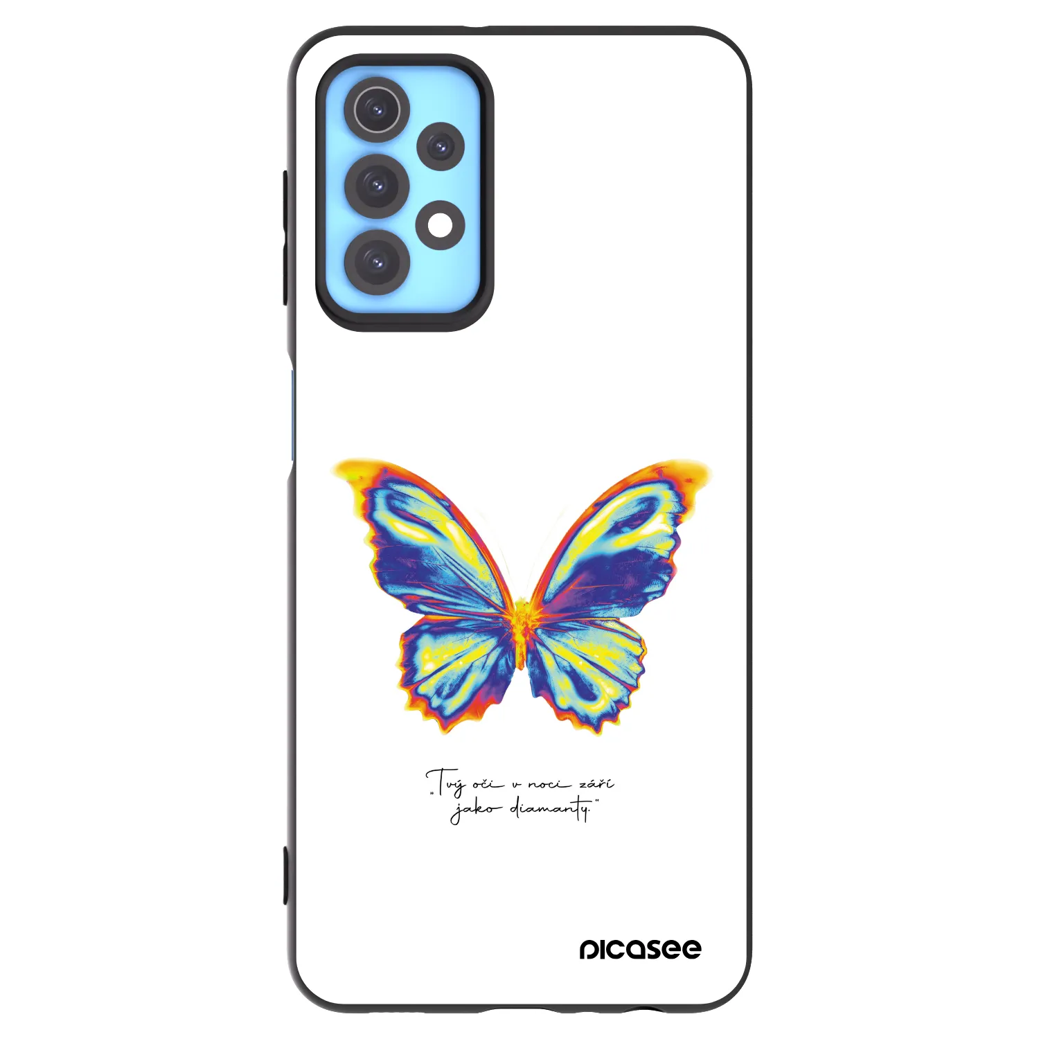 Picasee crna silikonska maskica za Samsung Galaxy A32 4G SM-A325F - Diamanty White