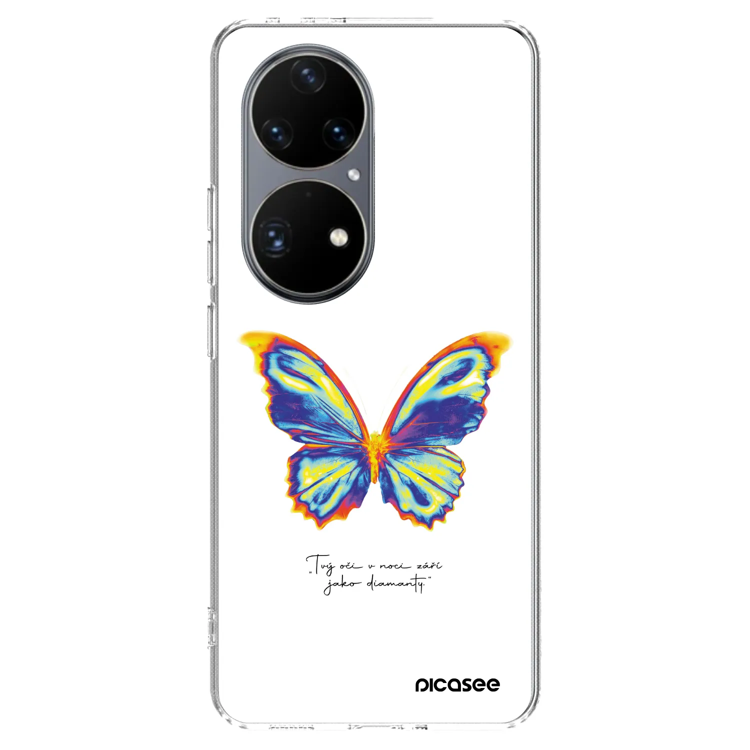 Picasee silikonska prozirna maskica za Huawei P50 - Diamanty White