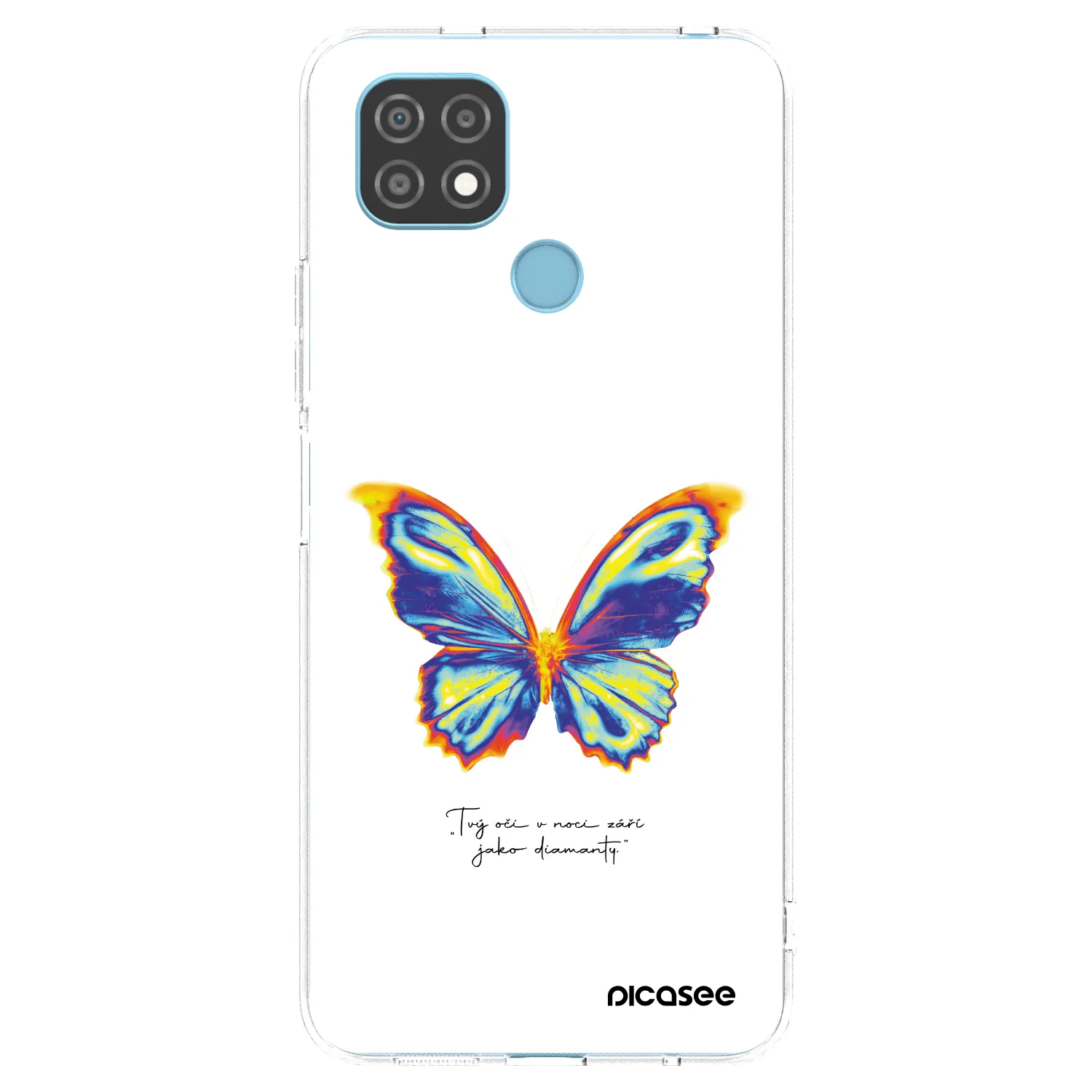 Picasee silikonska prozirna maskica za Realme C21 - Diamanty White