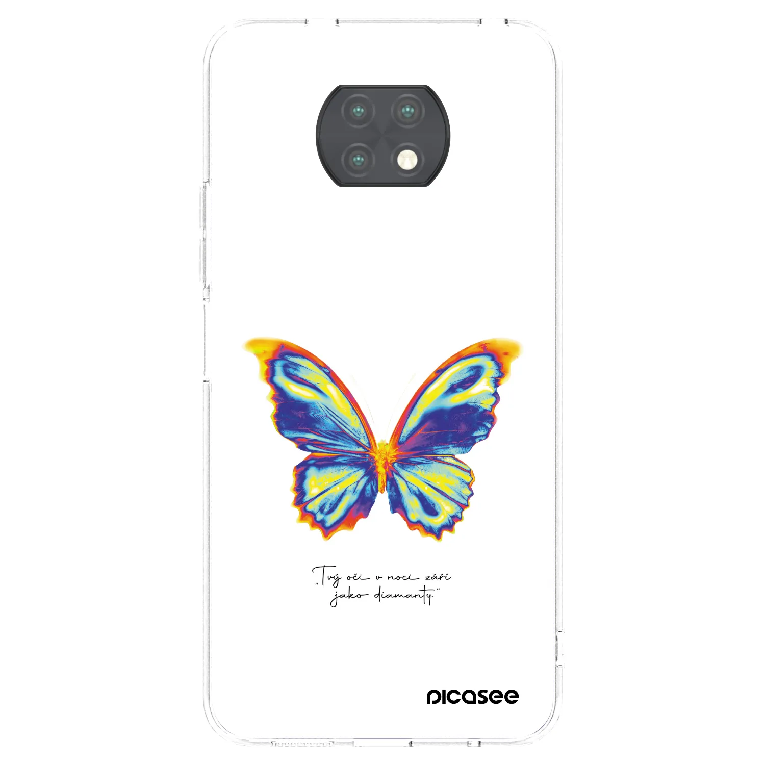 Picasee silikonska prozirna maskica za Xiaomi Redmi Note 9T - Diamanty White