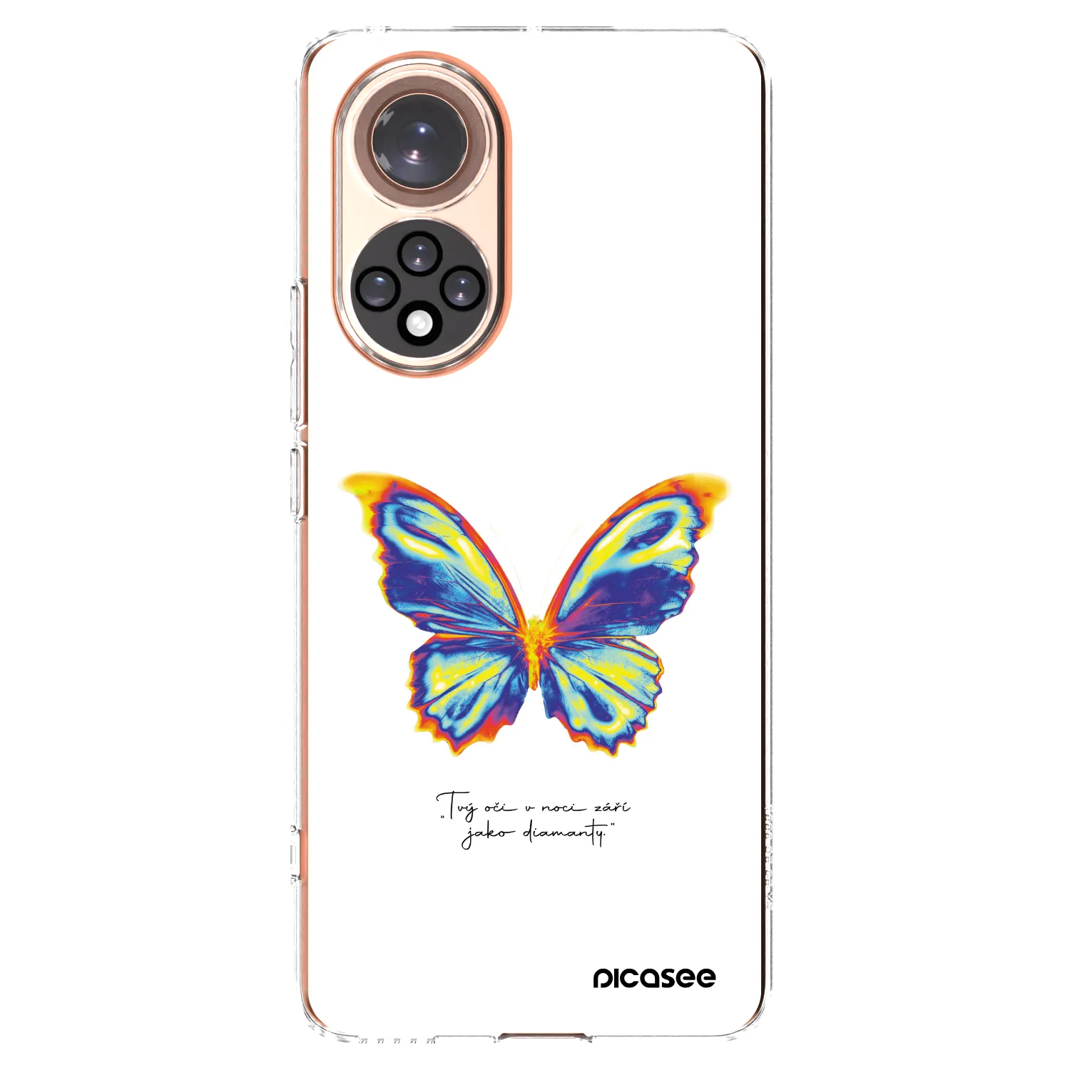 Picasee silikonska prozirna maskica za Honor 50 5G - Diamanty White