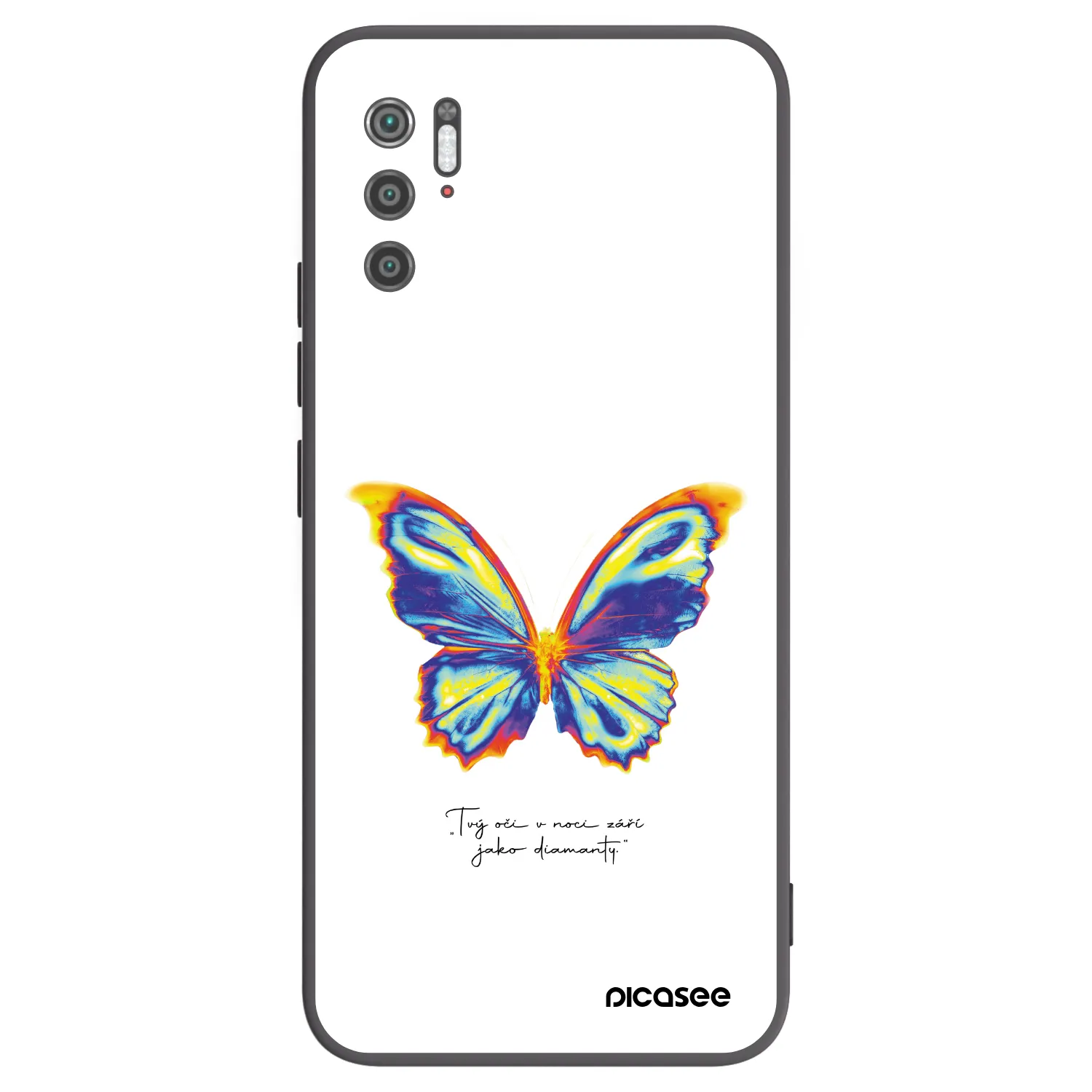 Picasee crna silikonska maskica za Xiaomi Poco M3 Pro 5G - Diamanty White
