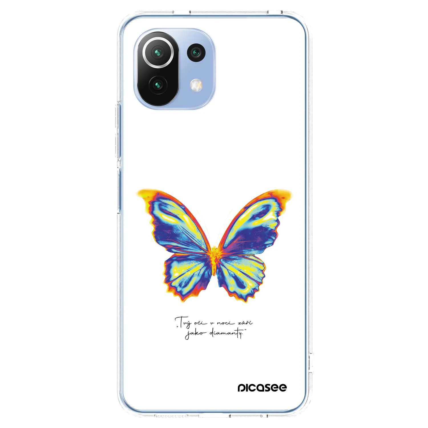 Picasee silikonska prozirna maskica za Xiaomi 11 Lite 5G NE - Diamanty White