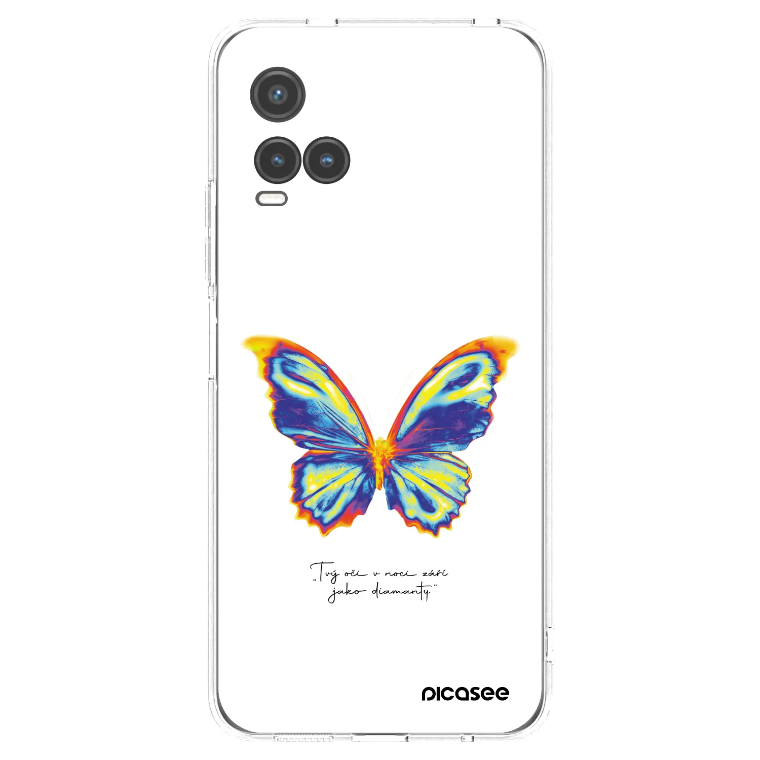 Picasee silikonska prozirna maskica za Vivo Y33s - Diamanty White