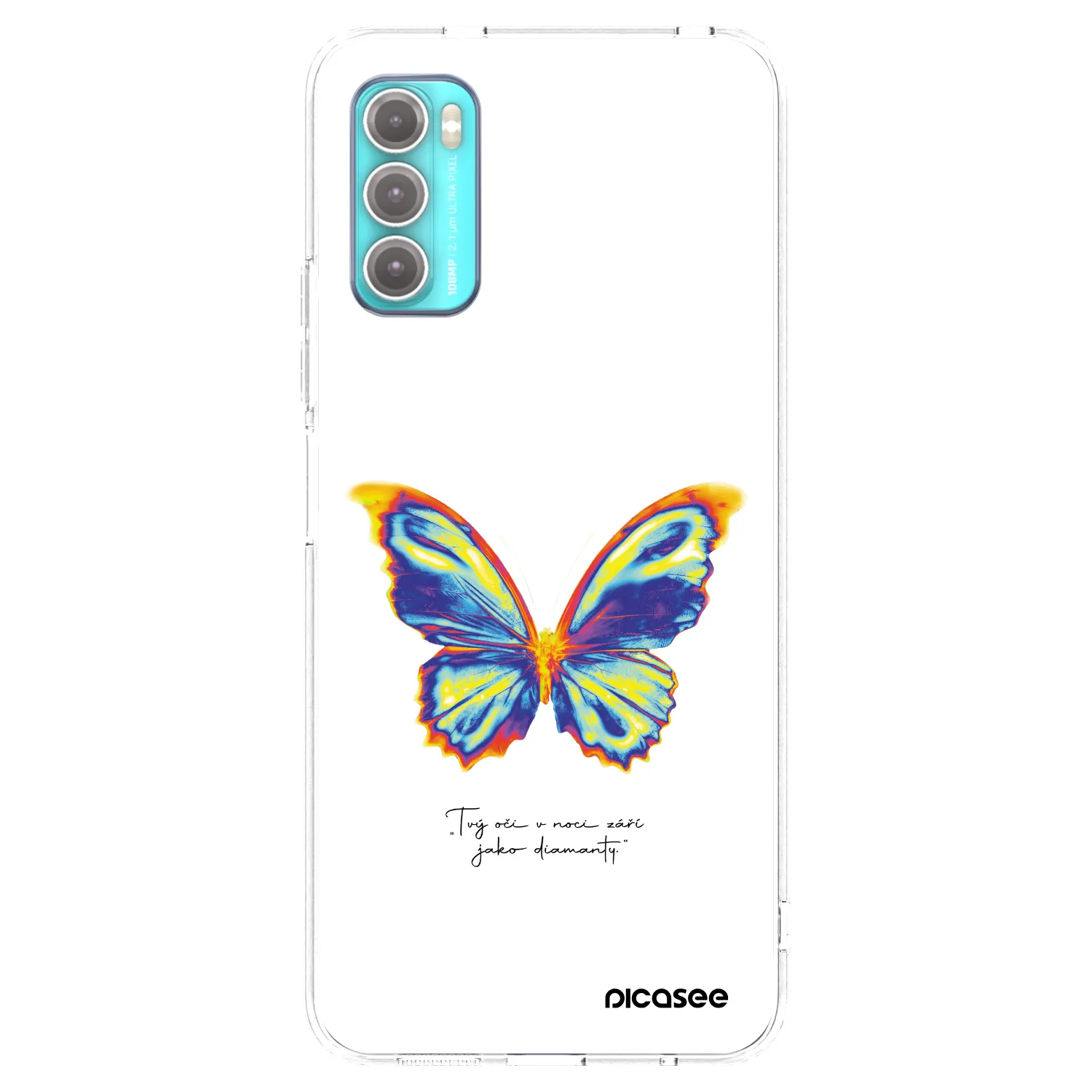 Picasee silikonska prozirna maskica za Motorola Moto G60 - Diamanty White