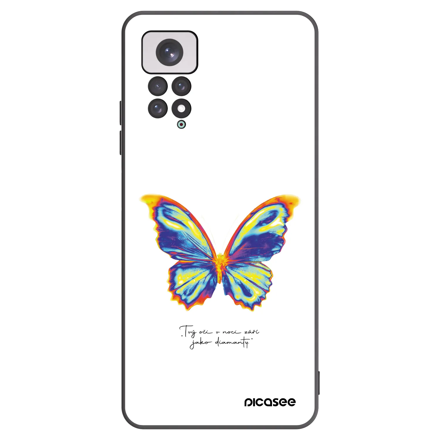 Picasee crna silikonska maskica za Xiaomi Redmi Note 11 - Diamanty White