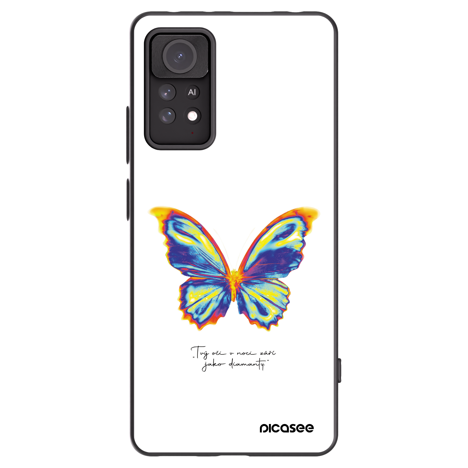 Picasee crna silikonska maskica za Xiaomi Redmi Note 11 Pro 5G - Diamanty White