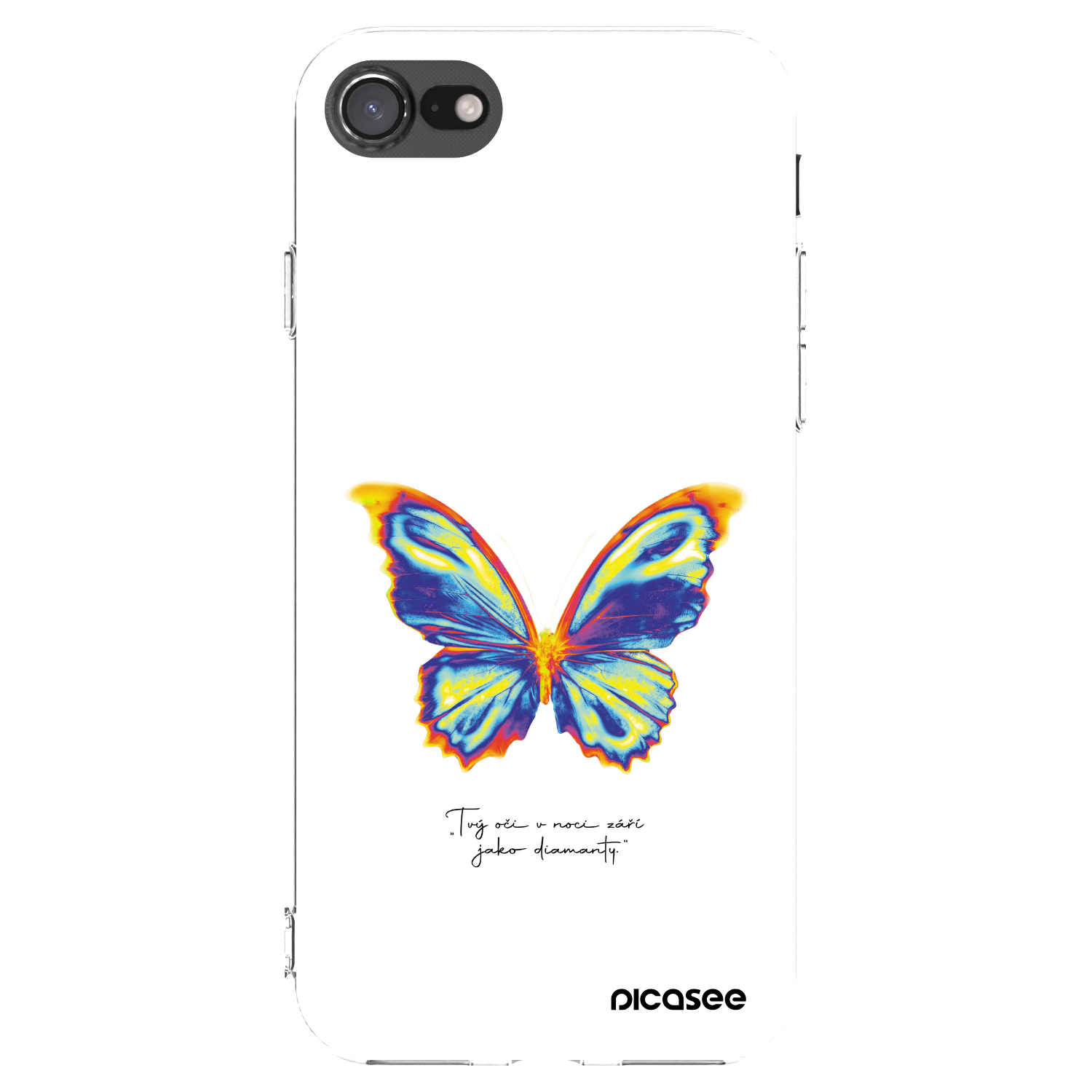 Picasee silikonska prozirna maskica za Apple iPhone SE 2022 - Diamanty White