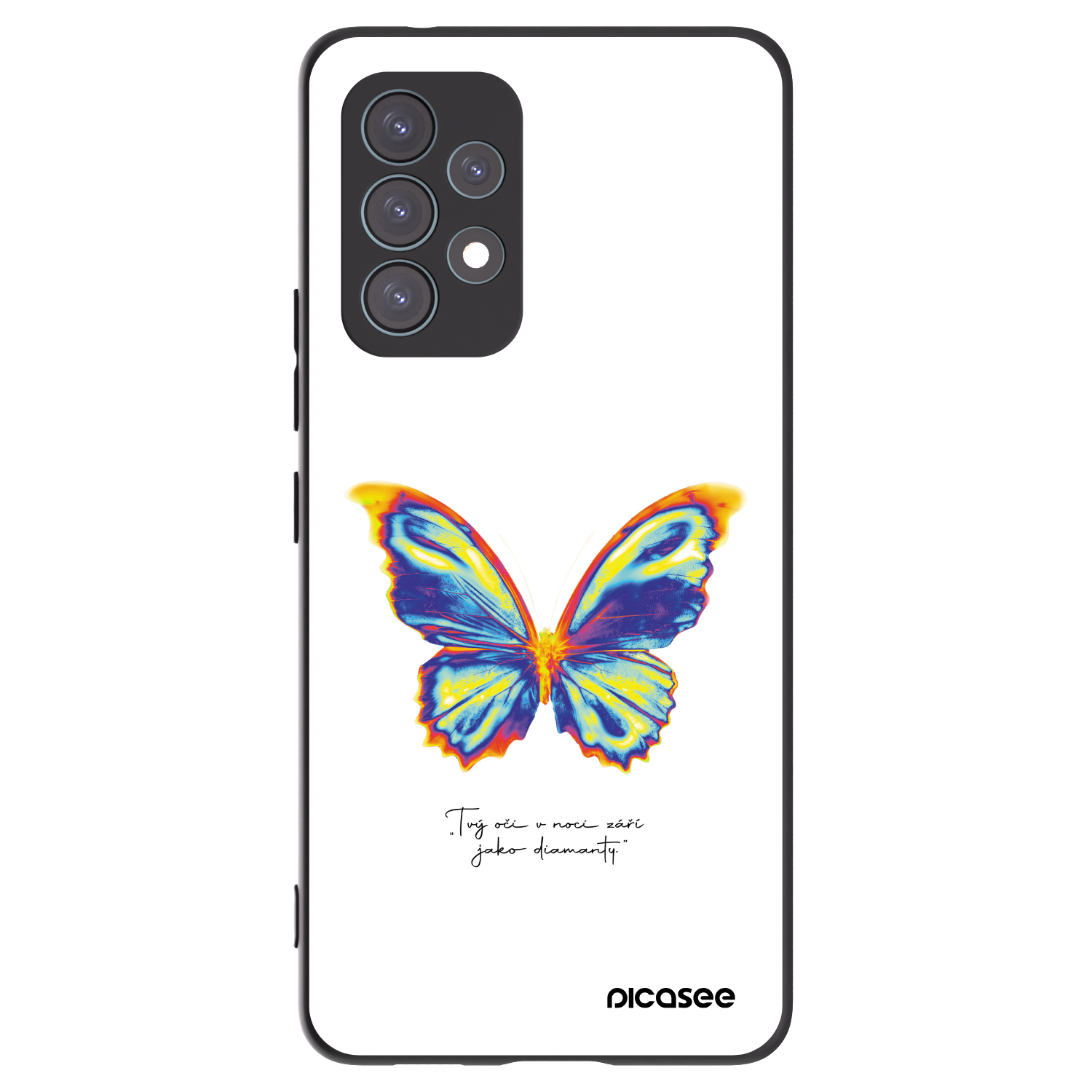 Picasee crna silikonska maskica za Samsung Galaxy A53 5G A536 - Diamanty White