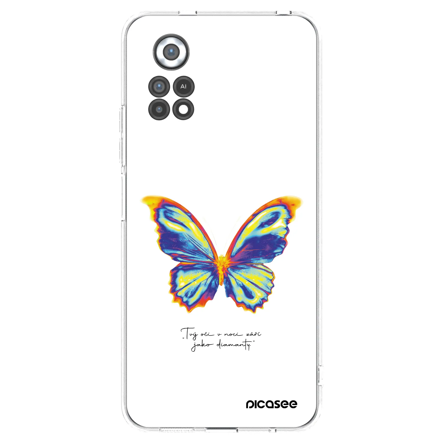 Picasee silikonska prozirna maskica za Xiaomi Poco X4 Pro 5G - Diamanty White