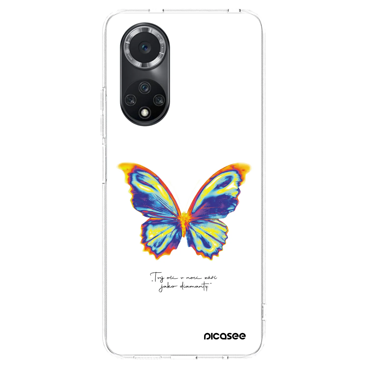 Picasee silikonska prozirna maskica za Huawei Nova 9 SE - Diamanty White