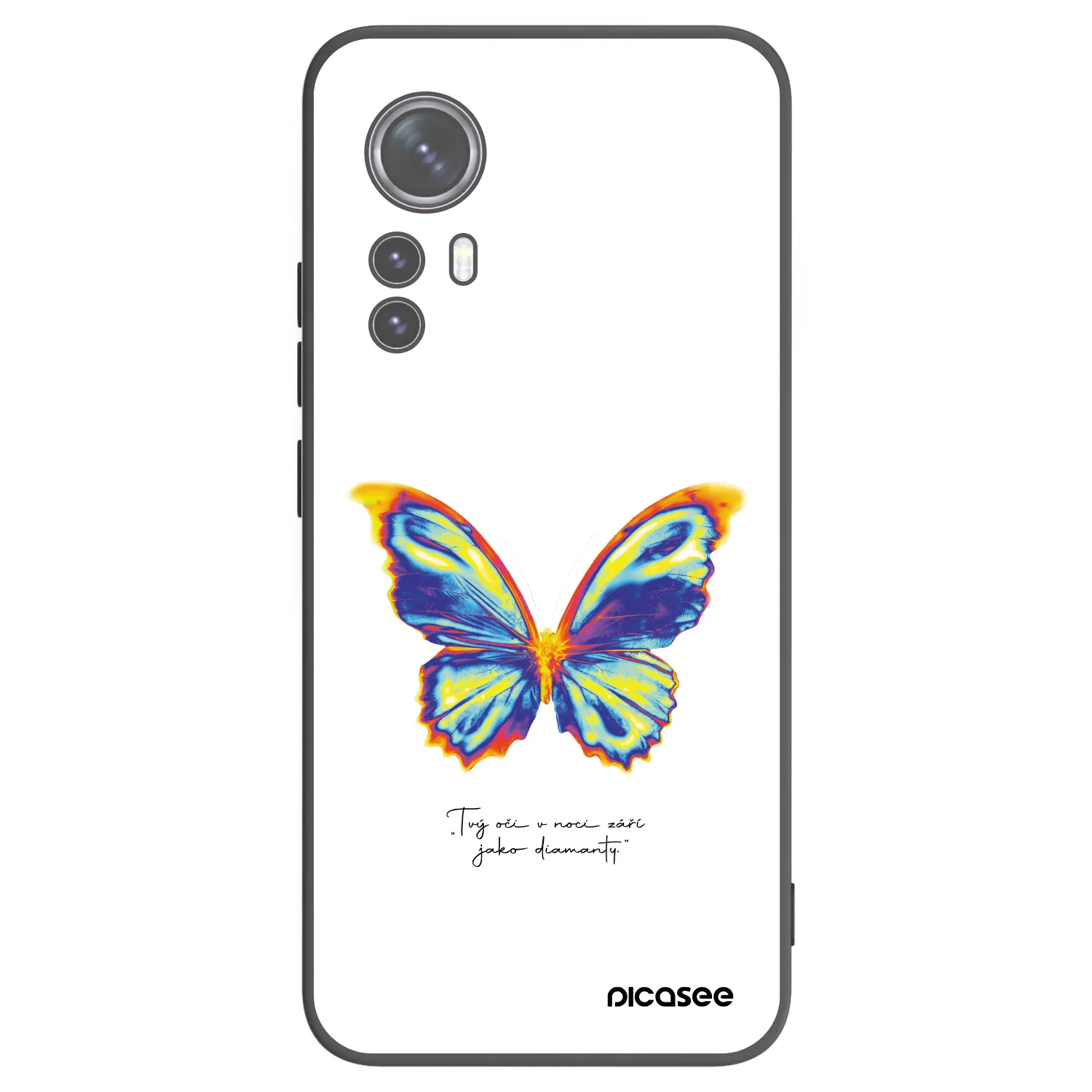 Picasee crna silikonska maskica za Xiaomi 12 - Diamanty White