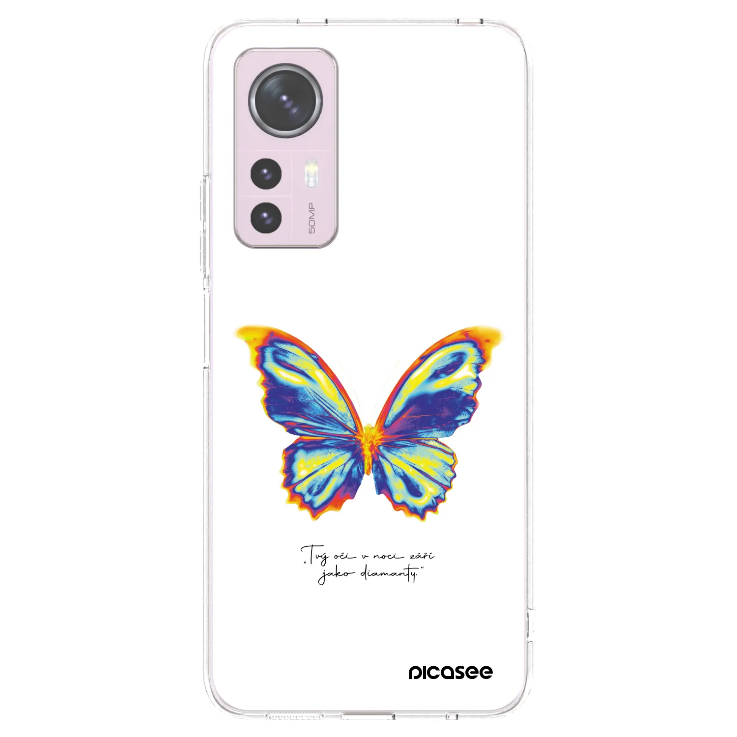 Picasee silikonska prozirna maskica za Xiaomi 12 - Diamanty White