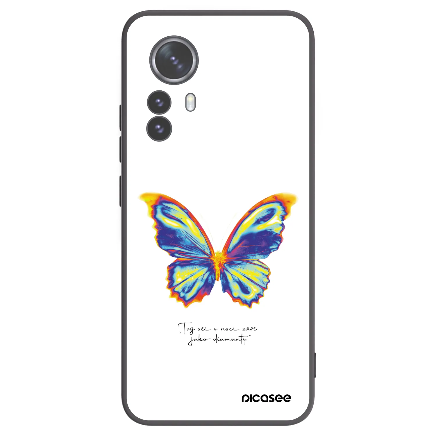 Picasee crna silikonska maskica za Xiaomi 12 Pro - Diamanty White