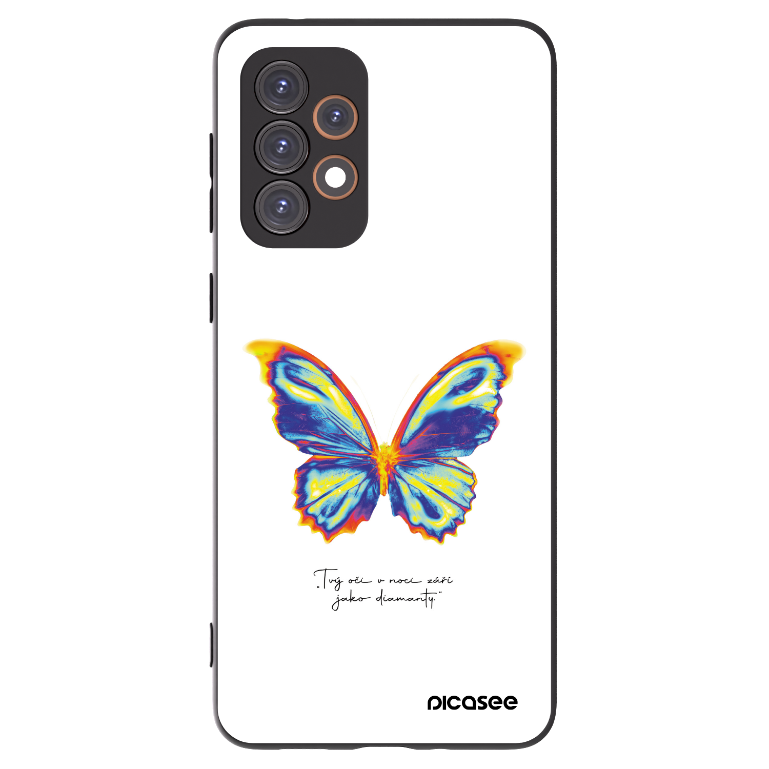Picasee crna silikonska maskica za Samsung Galaxy A33 5G A336 - Diamanty White